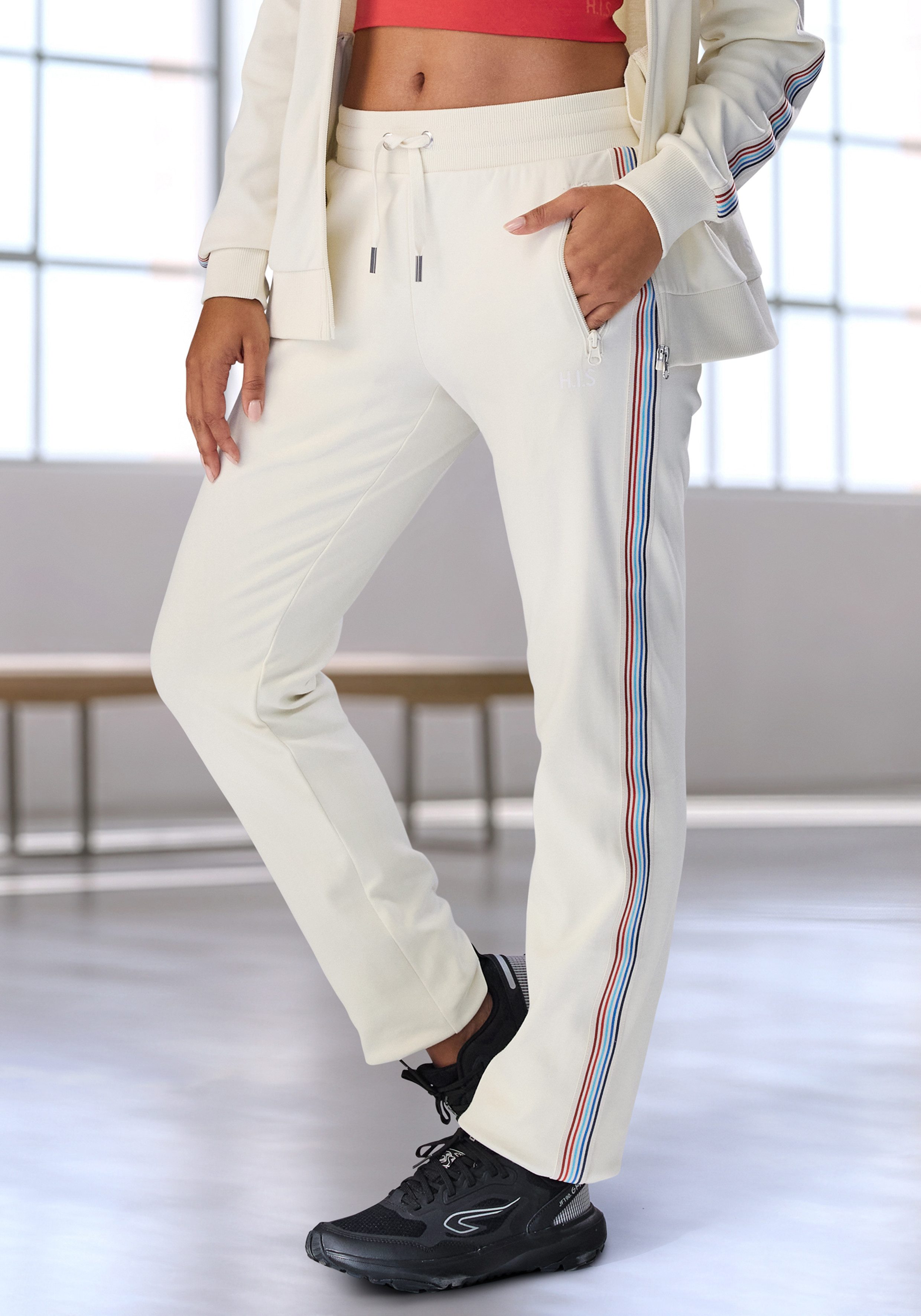 H.I.S Jogginghose mit seitlichem Tapestreifen