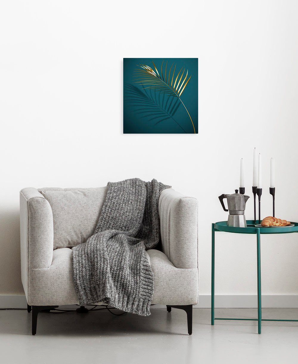 Komar Leinwandbild Casino Nights - Größe 30 x 30 cm, Natur (1 St), Keilrahmenbild mi Echtholzrahmen