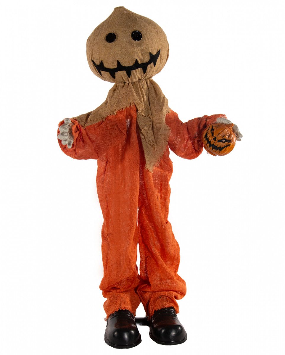 Dekoobjekt Sammy mit Jutemaske als Halloween Standfigur mit B