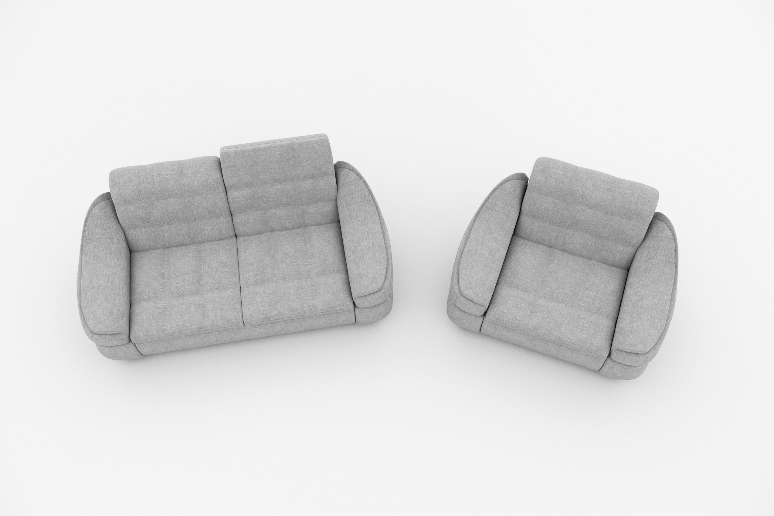 Stylefy Polstergarnitur Alisa, (Set (2-tlg), Sofa Design 2-Sitzer und Sessel, Modern aus bestehend