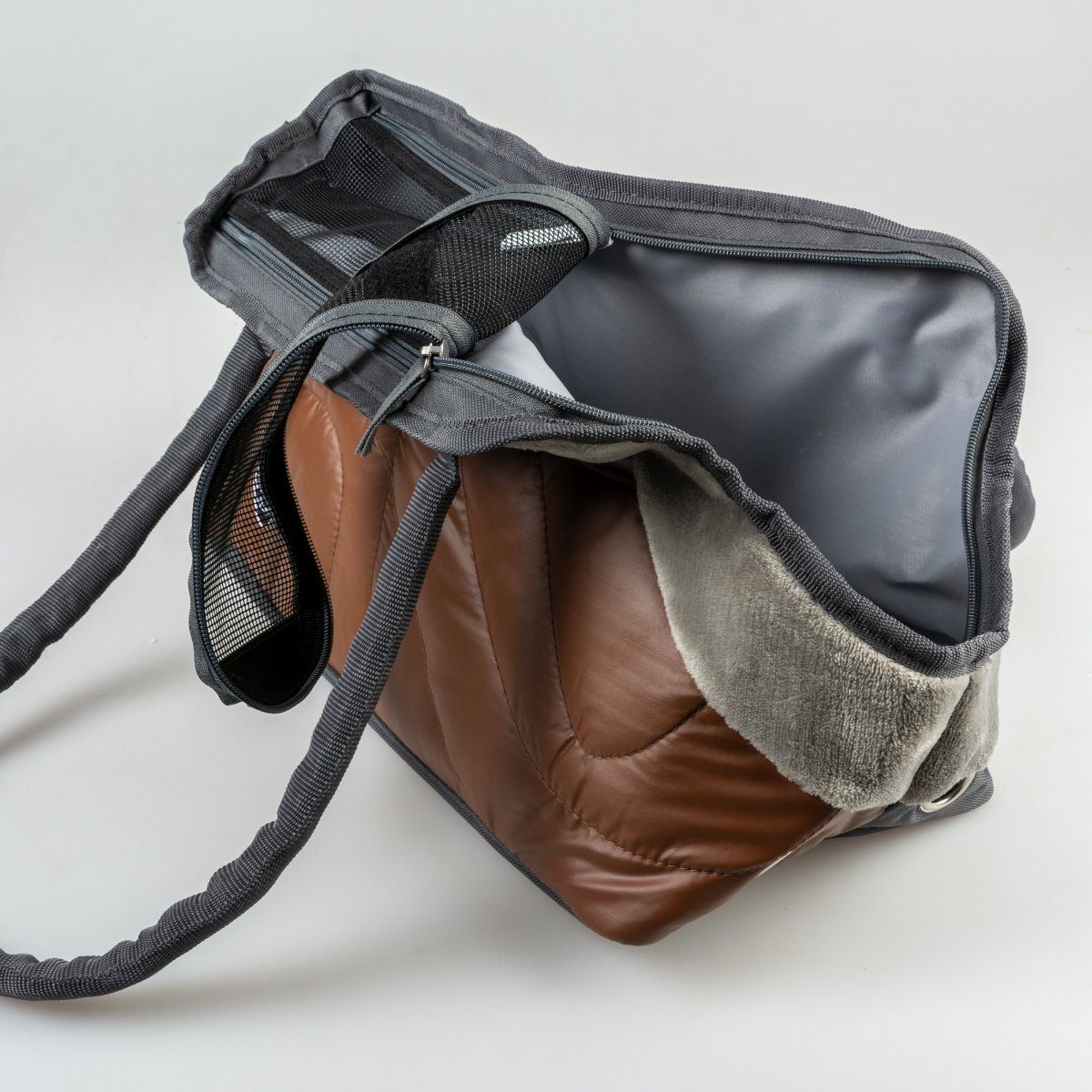DUVO+ Tiertransporttasche Paris Pet Bag Chic karamell für Hunde