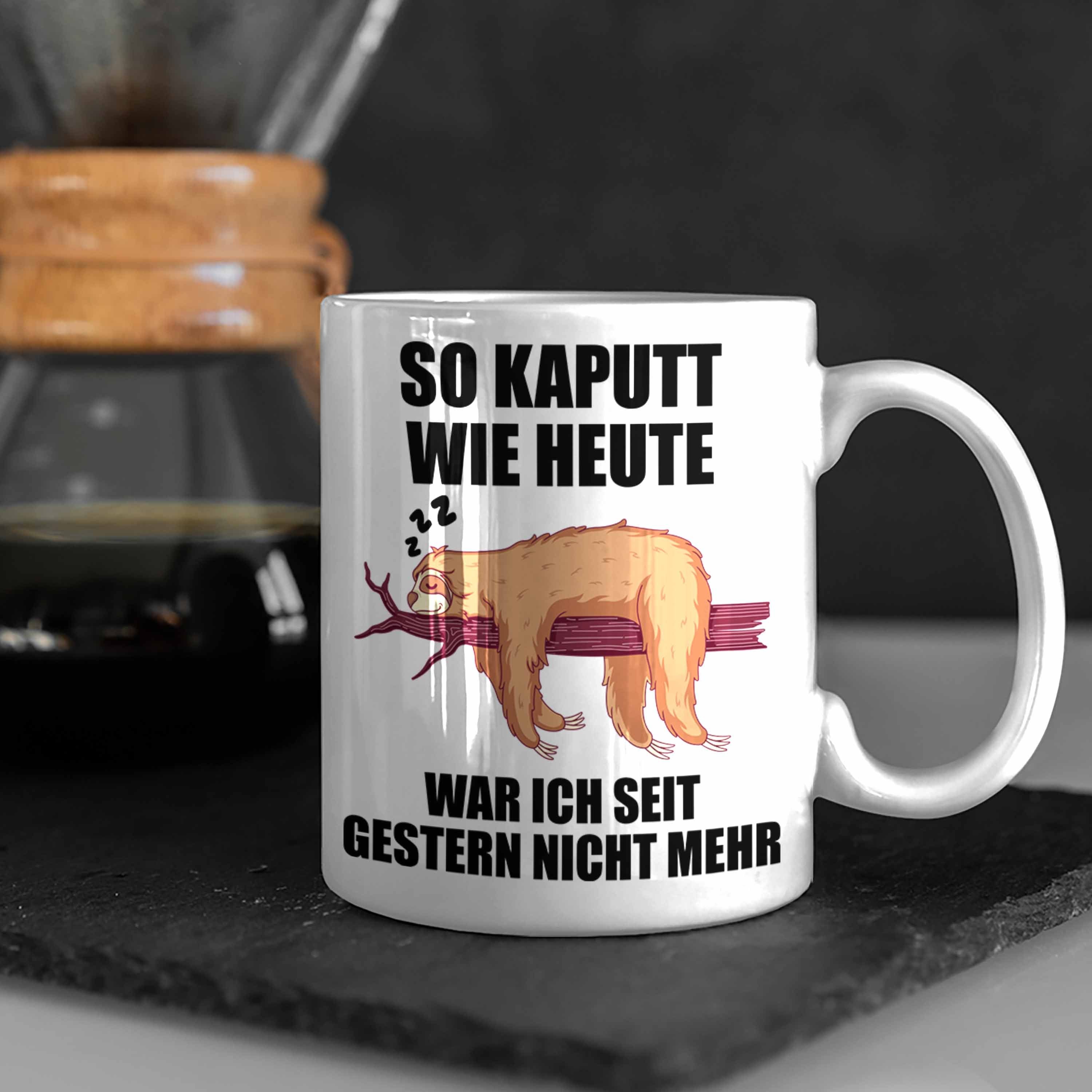 Trendation Mitarbeiter - Sprüchen Geschenkidee mit Geschenk Lustige Kollege Tassen Tasse Weiss Arbeitskollege Trendation