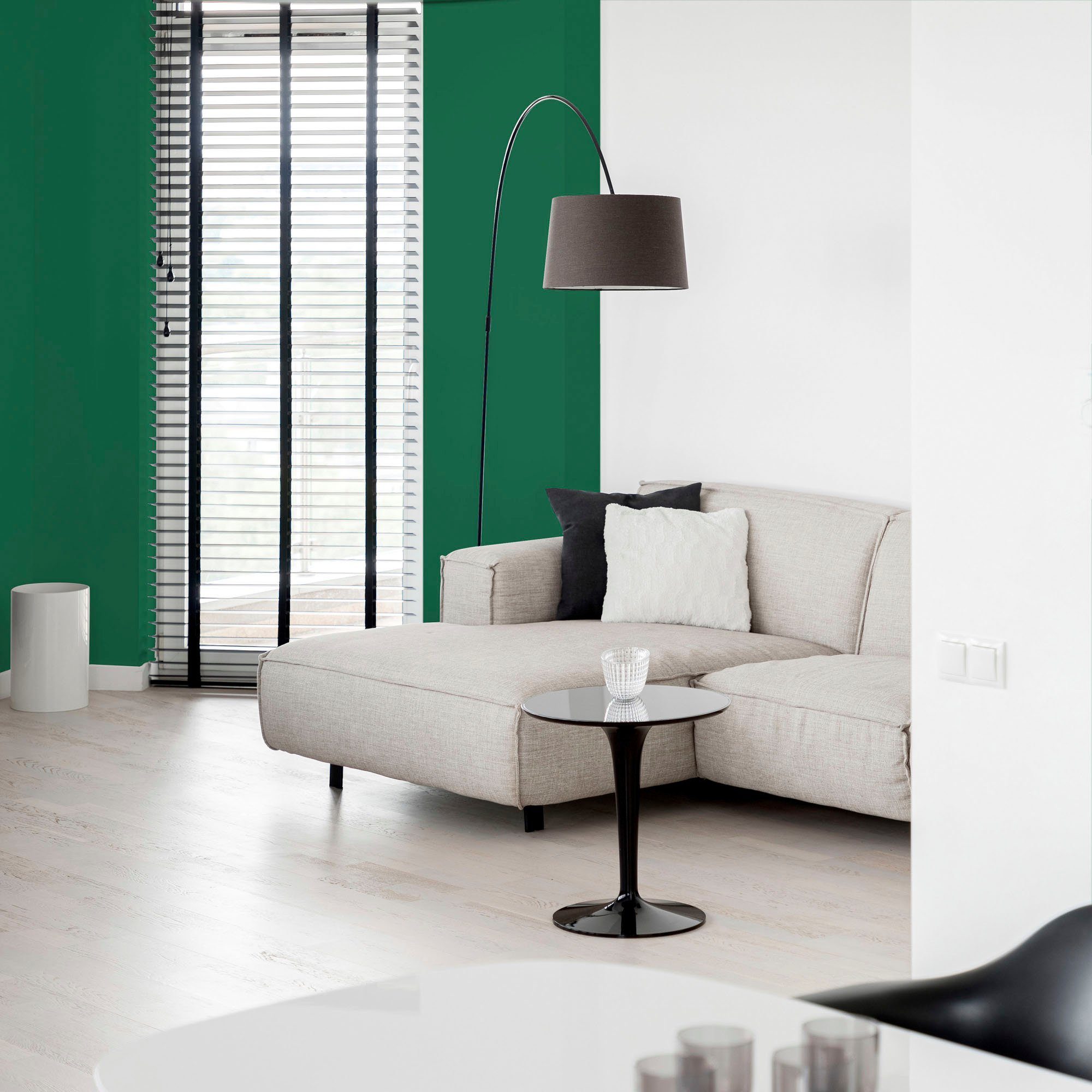 Premium PURO Tuchmatt Innenwandfarbe Farbwelt und green Création A.S. green, Wohnzimmer, Küche, für sage Wandfarbe sage Schlafzimmer, Flur ideal c5000 Grün