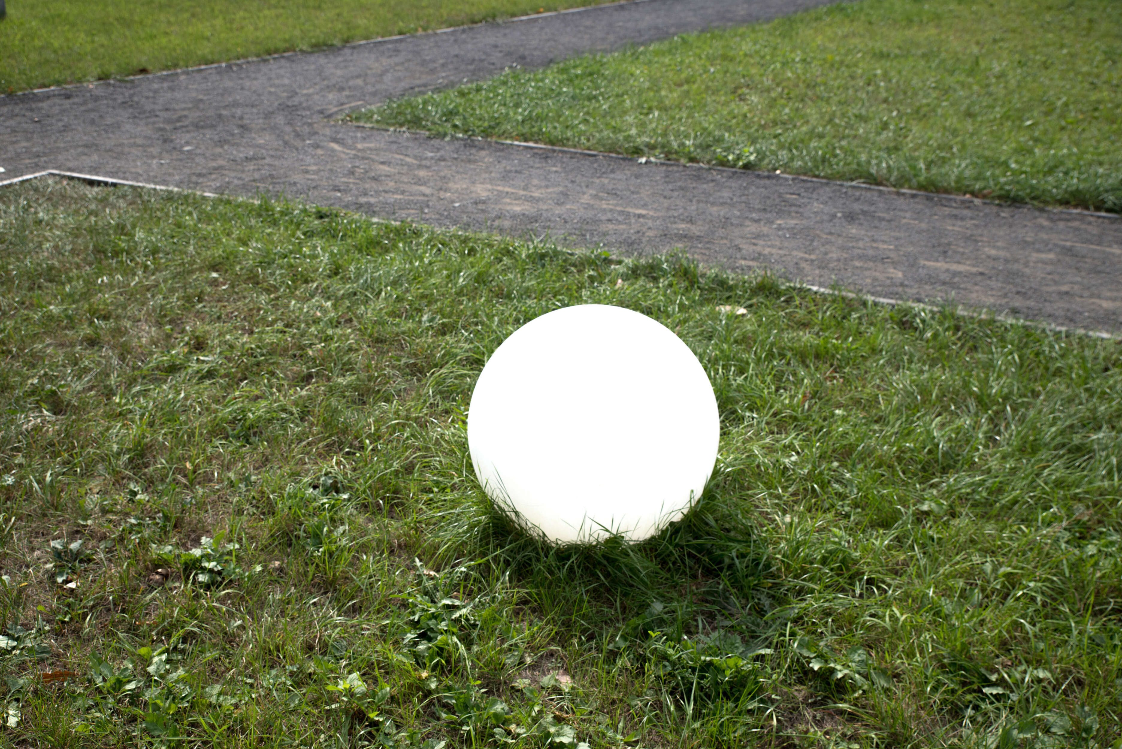 näve LED Solarleuchte Außen Kugelerdspieß "BALL" D: 20 cm, ohne Leuchtmittel, Inkl. Anschlußleitung ca. 2,75 m