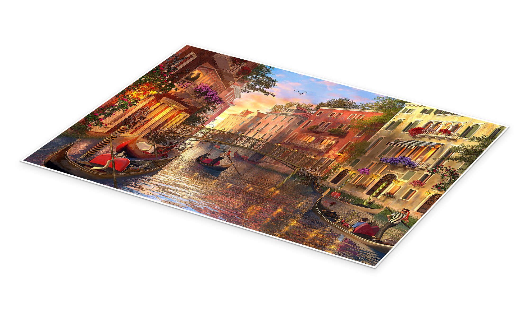 Posterlounge Wandbild Sonnenuntergang in Venedig, Dominic Davison, erhältli günstig online kaufen