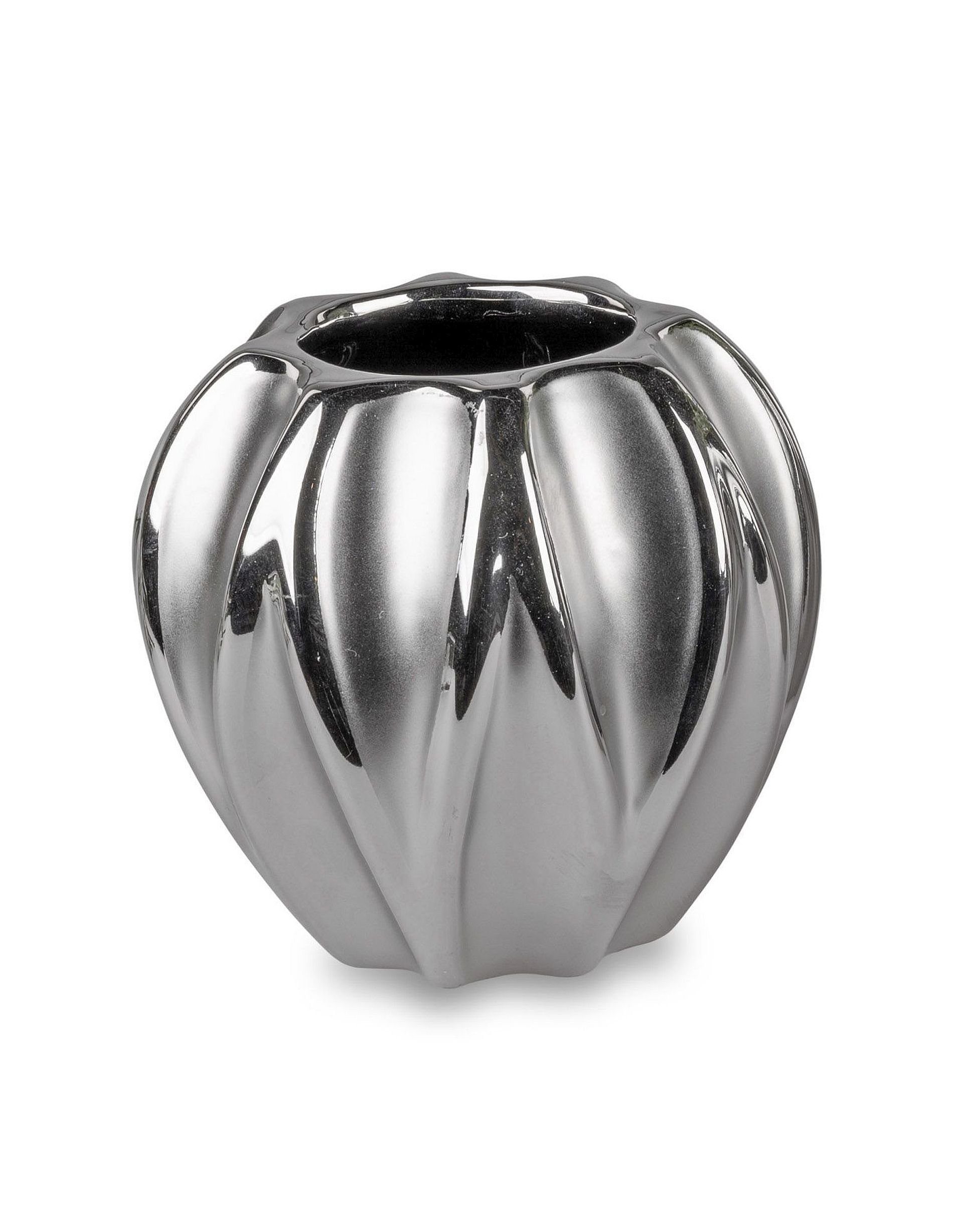 Small-Preis Vase Größen matt Silber Formano 4 wählbar Dekovase in