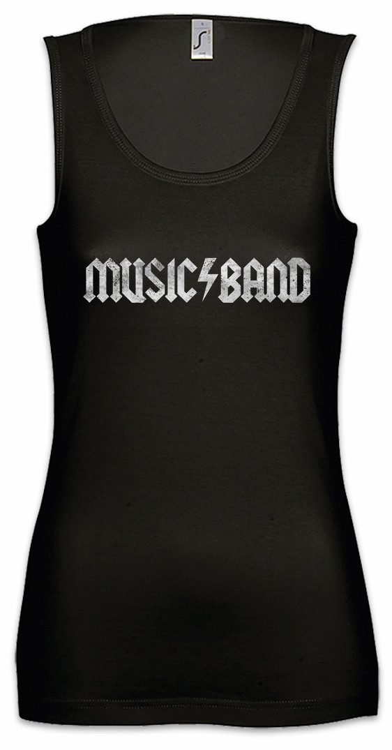 Urban Backwoods Tanktop Music Band Ärmelloses Damen T-Shirt Gitarre Musik Punk Death Heavy Rock E-Gitarre Gitarrist Skull
