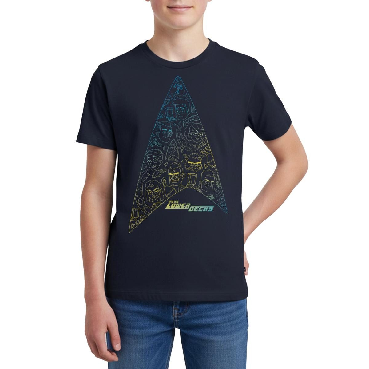 T-Shirt Star Trek Lower Decks Logo Teenager Premium T-Shirt