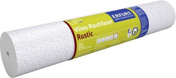 ERFURT Papiertapete Erfurt Vlies-Rauhfaser Rustic weiß 10 x 0,53 m