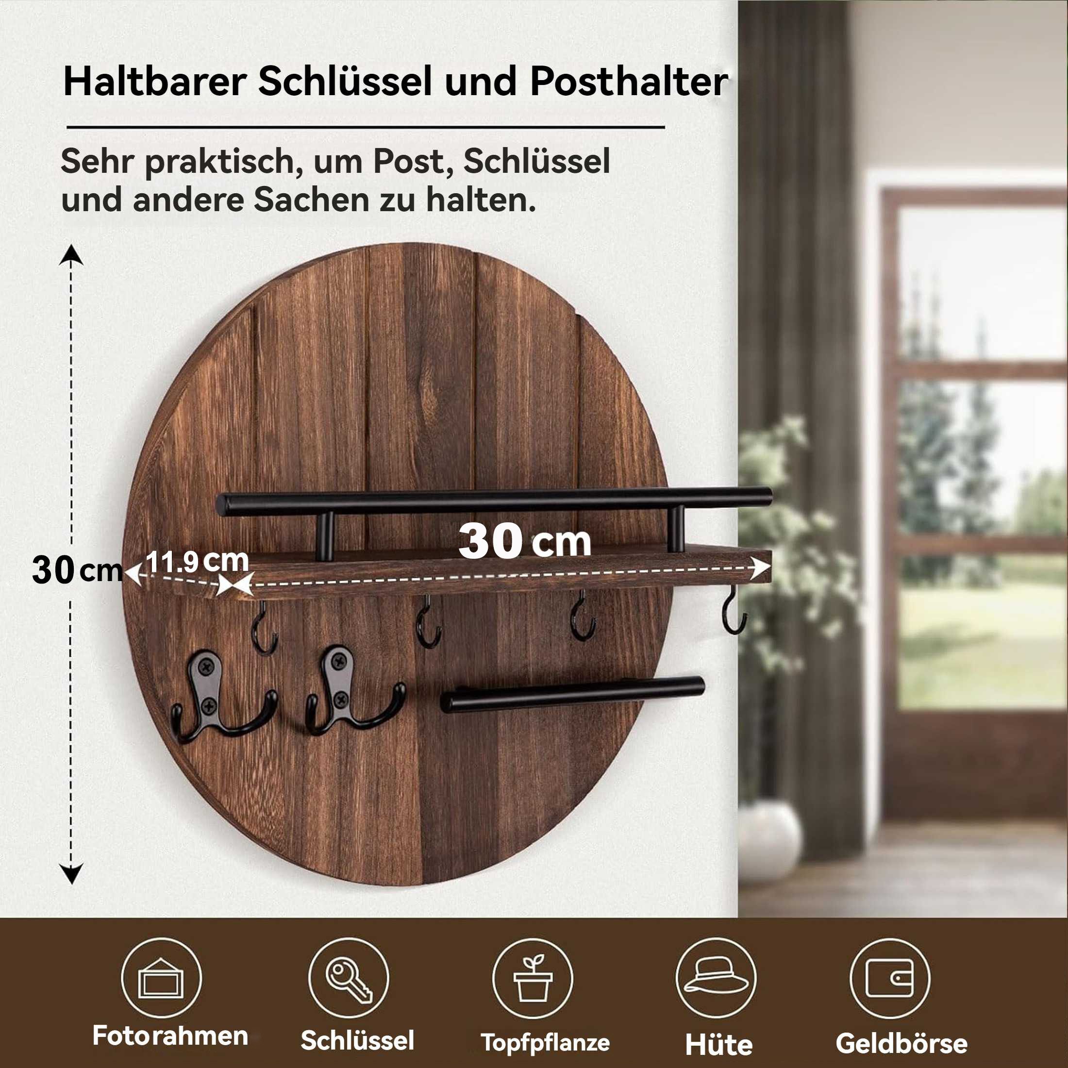 YINDN Schlüsselbrett Schlüsselhalter, Modern Schlüsselboard mit günstig online kaufen