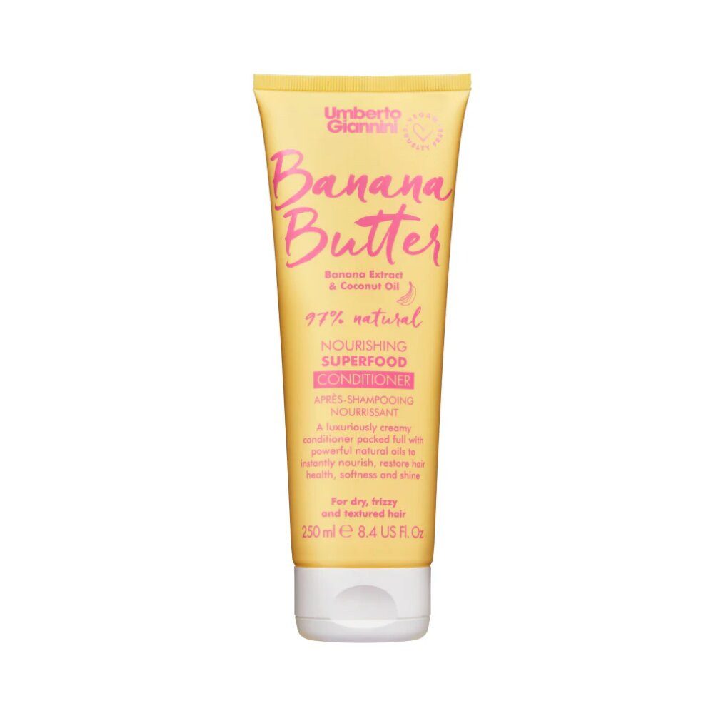 Umberto Giannini Haarpflege-Set Bananenbutter, vegan, tierversuchsfrei Haarspülung