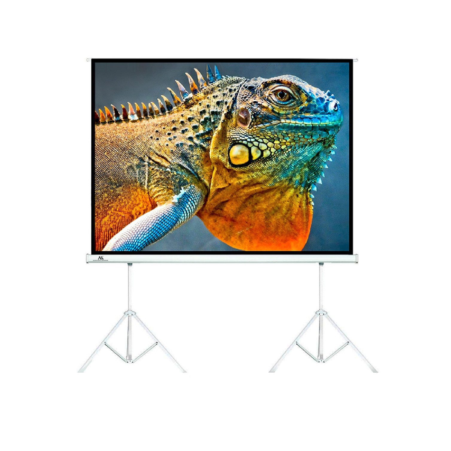 Maclean MC-712 Stativleinwand (Matt Weiß Projektionsfläche 300x225)