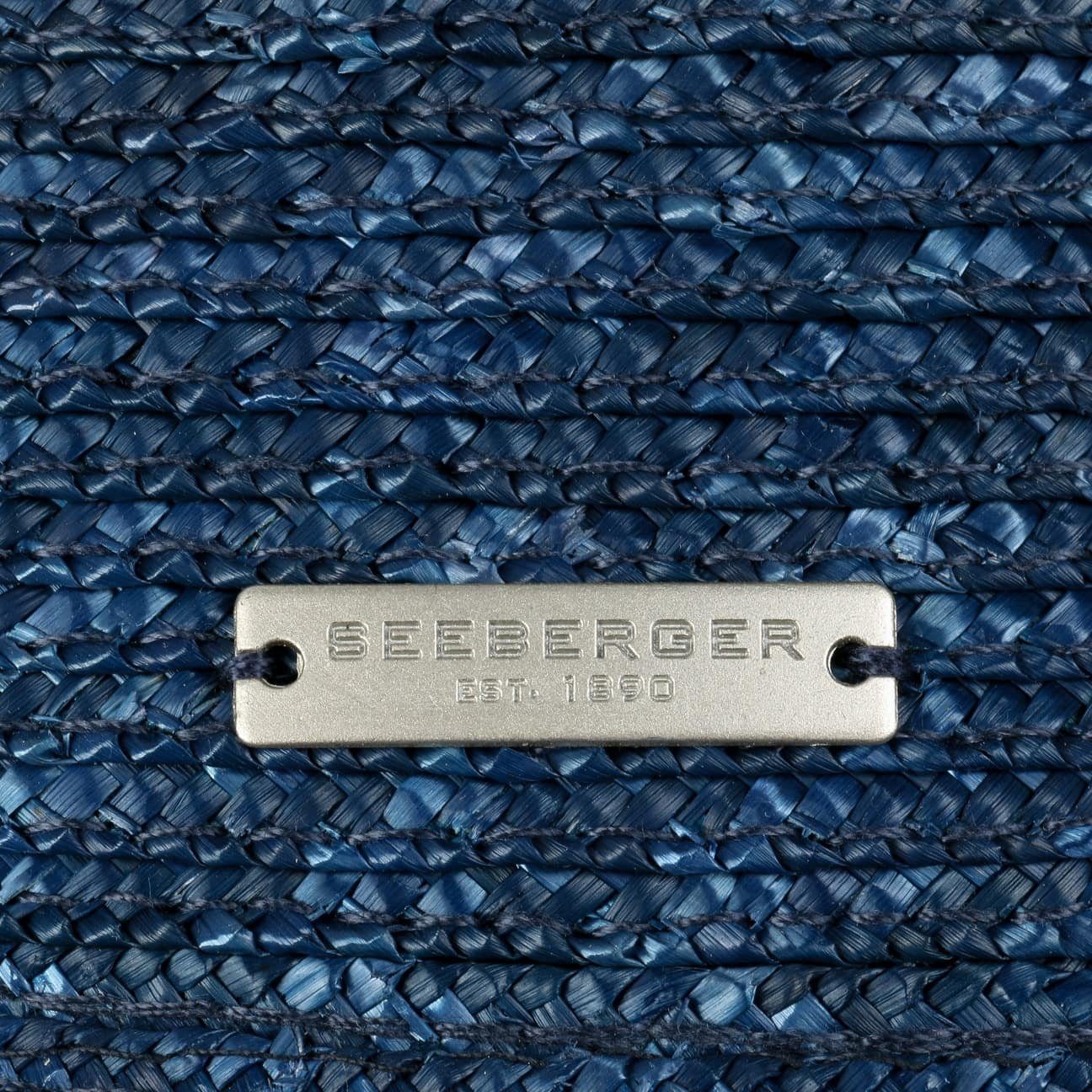 Seeberger Strohhut (1-St) blau Anlasshut
