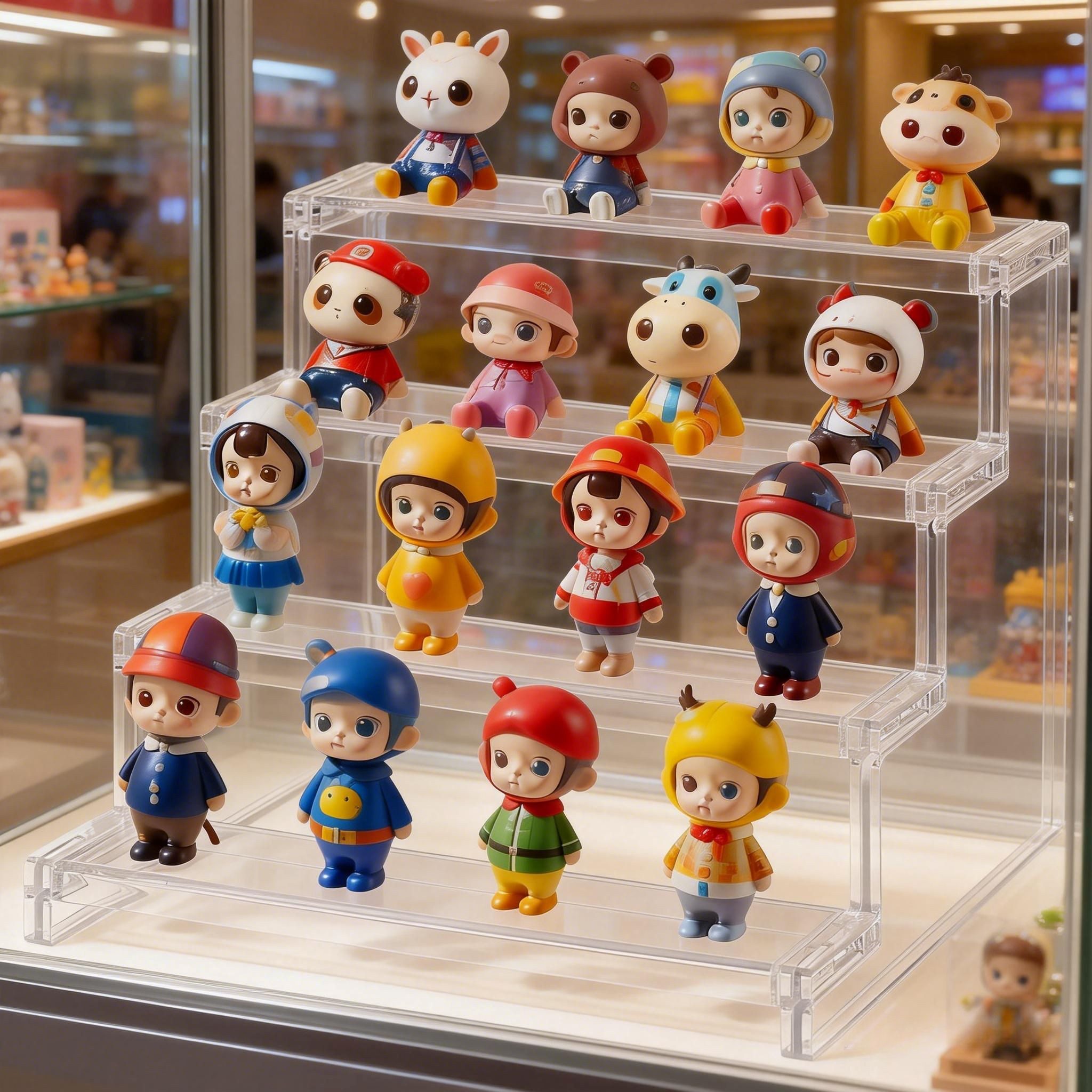 Lifewit Stufenregal Transparenter Kunststoff Ausstellungsständer zur kleine günstig online kaufen