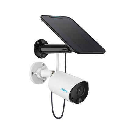 Reolink Argus Eco+Solarpanel 3MP Akku- oder solarbetriebene WLAN IP Überwachungskamera (Außenbereich, Personen-/Autoerkennung, IR-Nachtsicht)