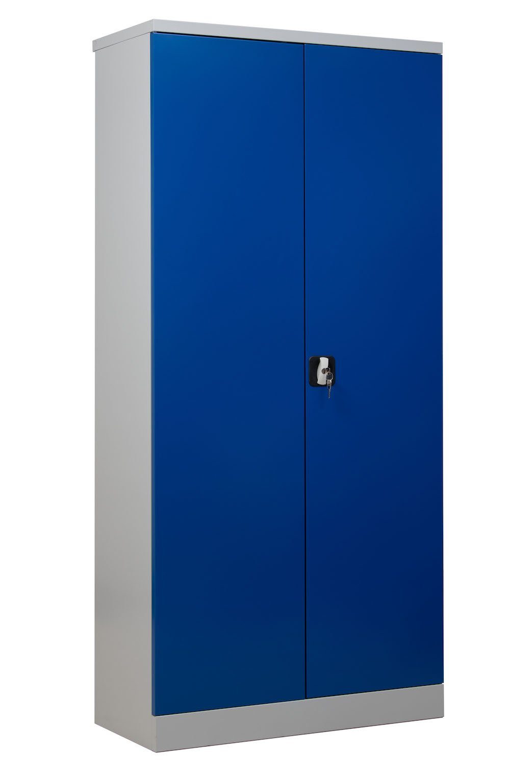 Flügeltürenschrank Moose, Mehrzweckschrank Grau-Blau, HxBxT PROREGAL® 195x92x42cm, Lackiert