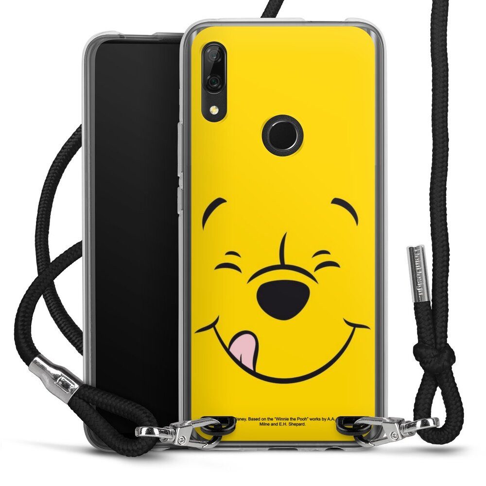 DeinDesign Handyhülle Winnie Puuh Offizielles Lizenzprodukt Disney Puuh Closeup, Huawei P Smart Z Handykette Hülle mit Band Case zum Umhängen