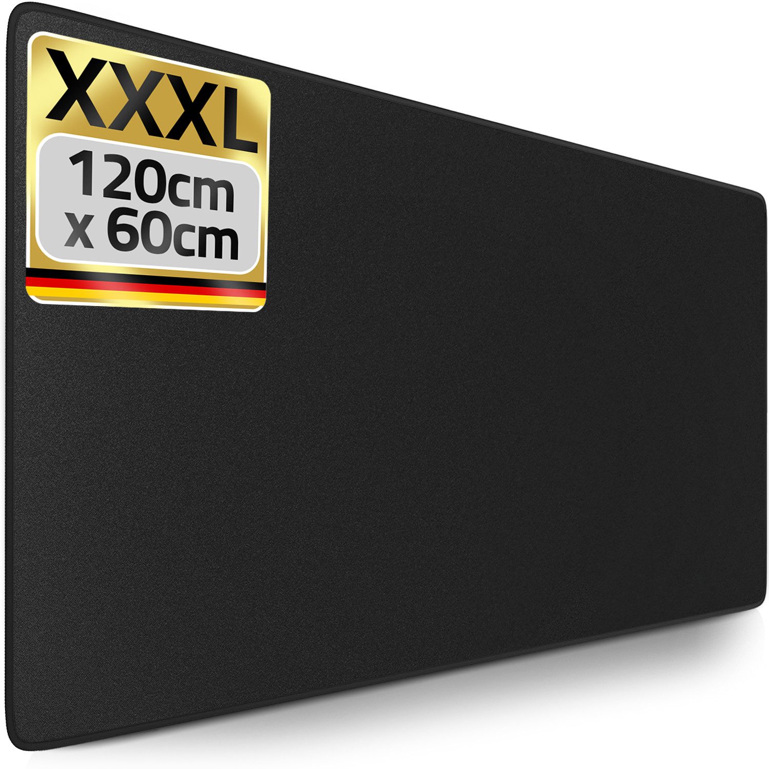 MAXLVL Gaming Mauspad 1200 x 600mm - Fransenfreie Ränder - rutschfest (Großes Mousepad präzises und langlebiges Large Mouse Pad), Rutschfeste Schreibtischunterlage für Gaming und Büro