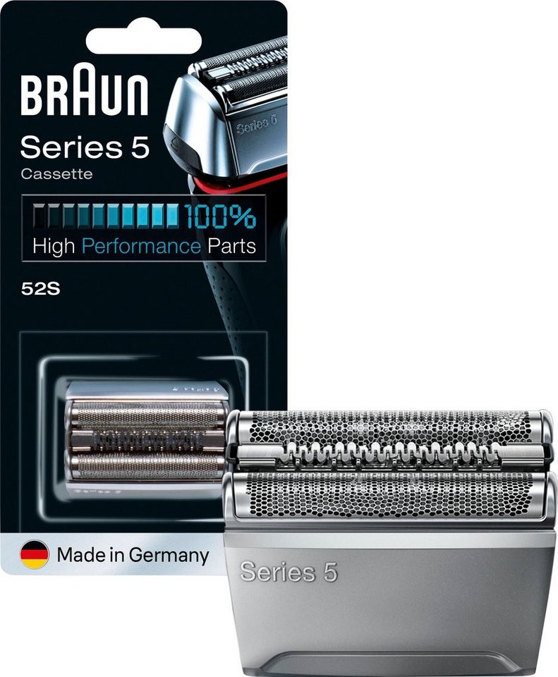 Braun Ersatzscherteil Series 5 52B, kompatibel mit Series 5 Rasierern,  Tauschen Sie den Scherkopf alle 18 Monate für ein optimales Rasurergebnis  aus
