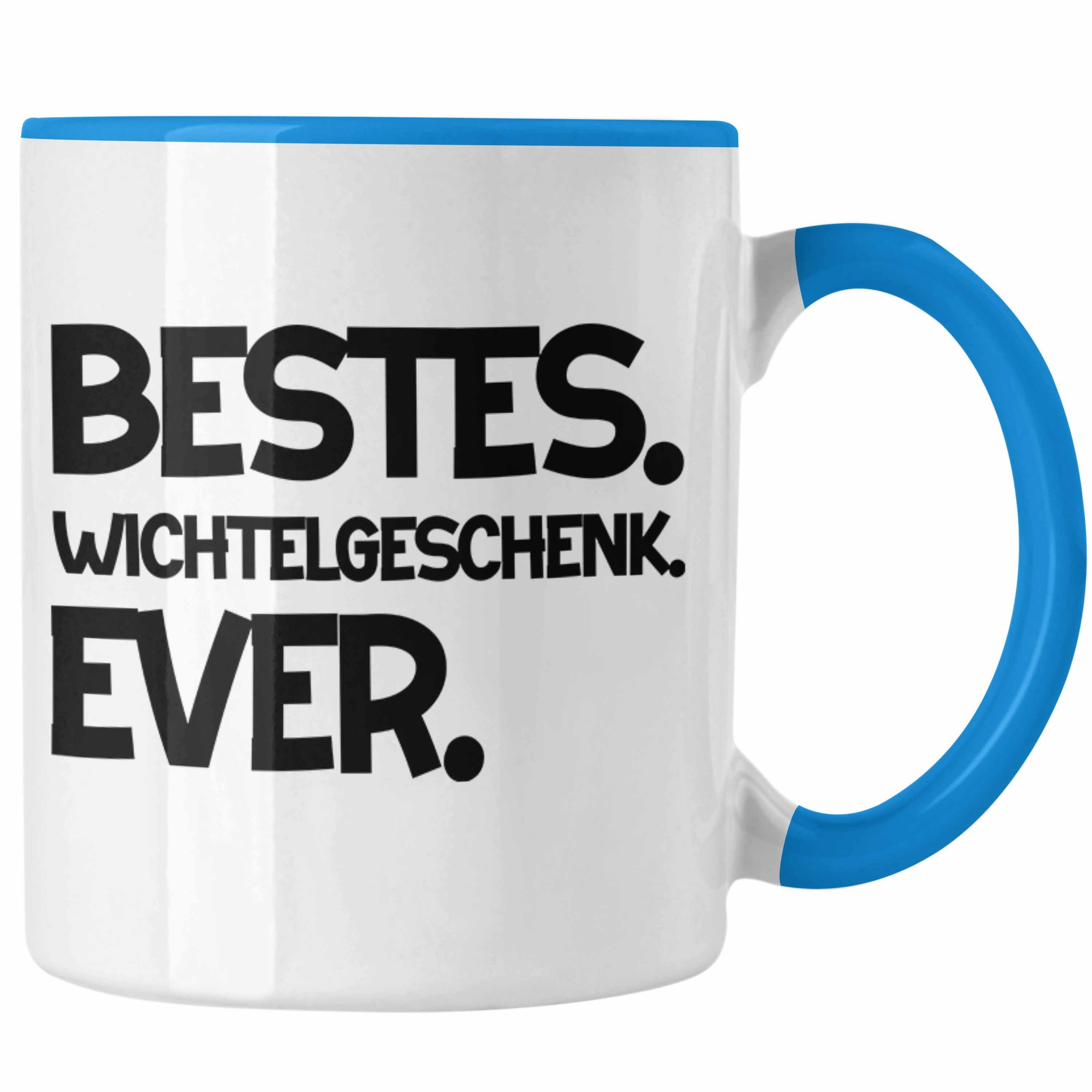 Trendation Tasse Wichtelgeschenk für Frauen Wichteln Best Weihnachten Blau Kollegen Geschenk