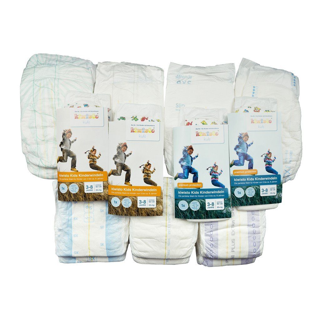 kiwisto Windeln Kinderwindel-Musterpaket Размер XS für Schulkinder (22-St)