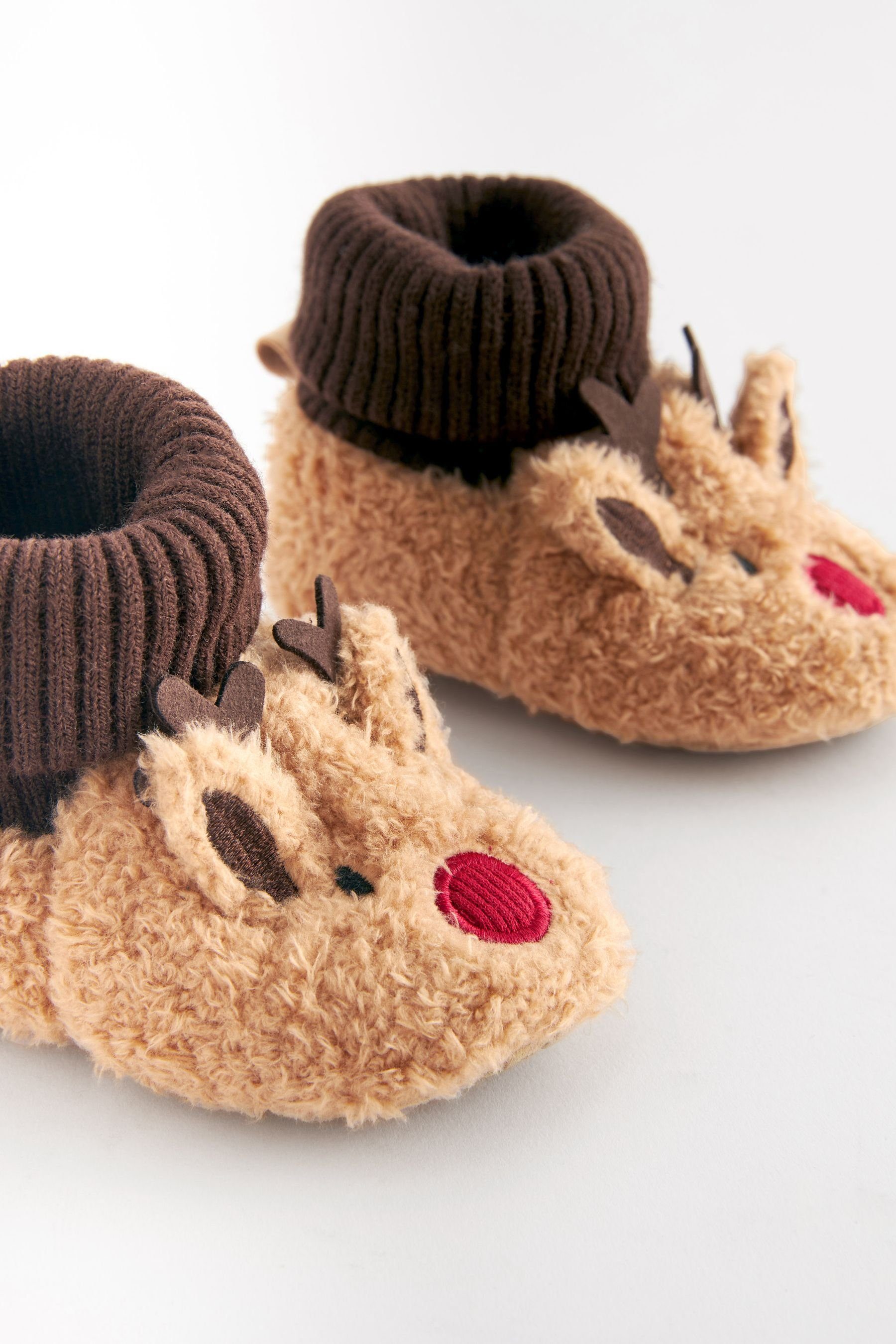 (1-tlg) Babystiefel Next Sockenoptik Babyschuh Brown in Reindeer