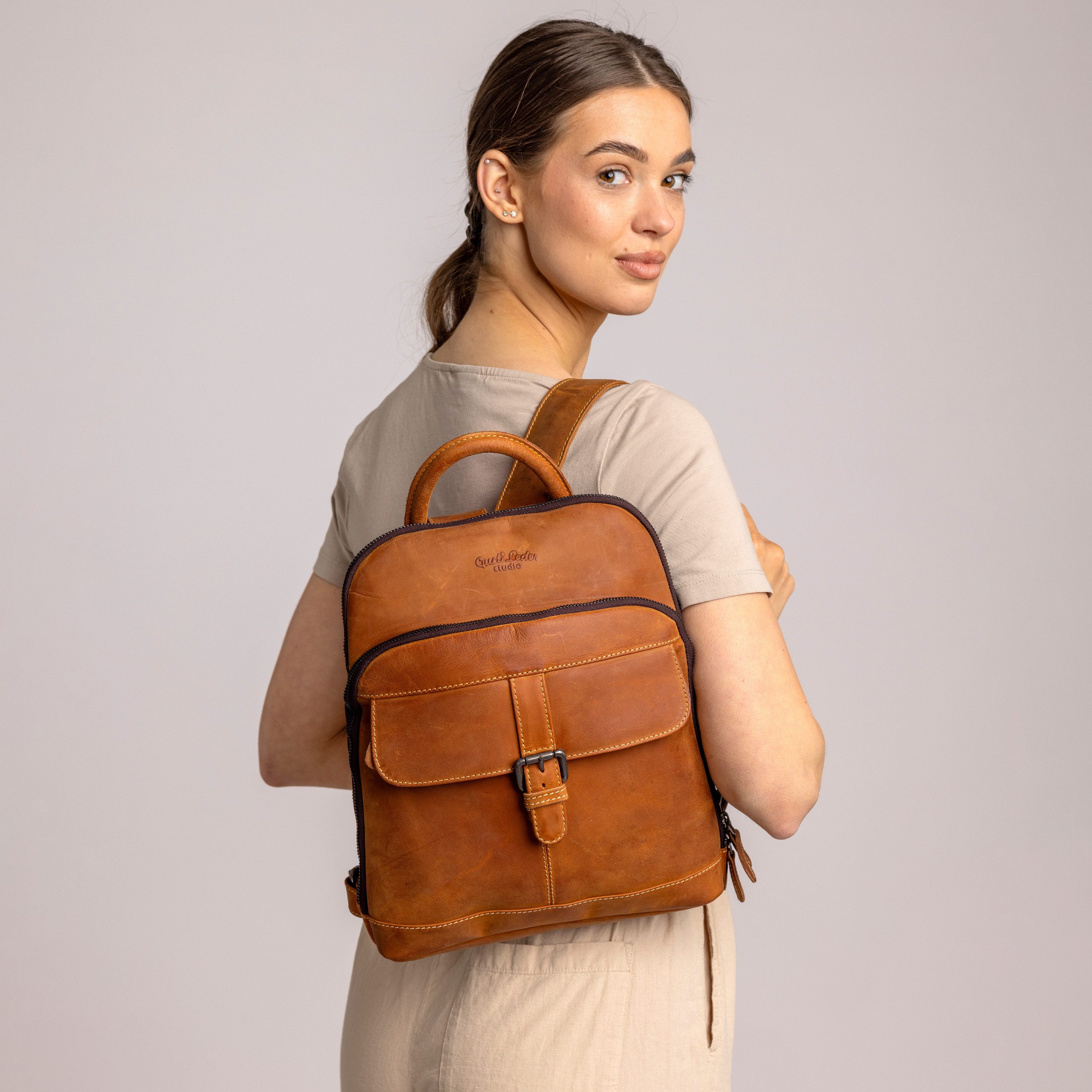 Gusti Leder Rucksack Gusti Leder Lederrucksack Alena (1-tlg)