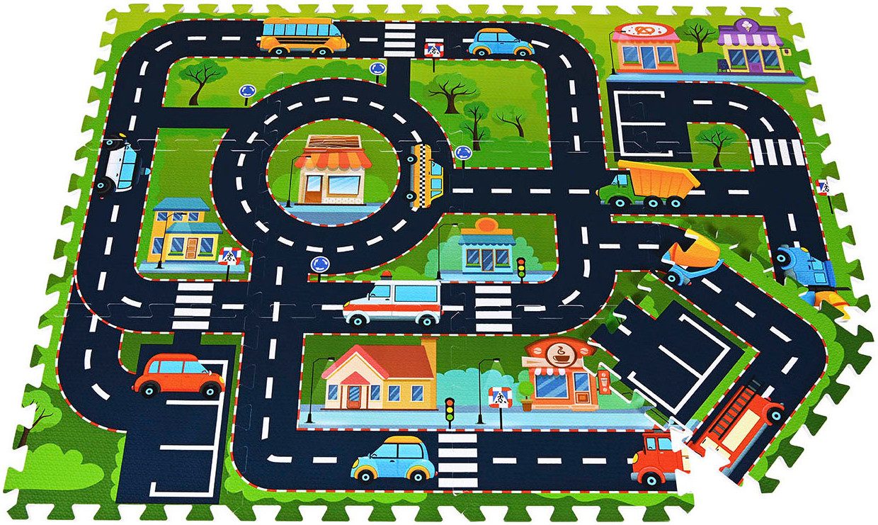 Knorrtoys® Puzzle Straße, 12 Puzzleteile, Puzzlematte, günstig online kaufen