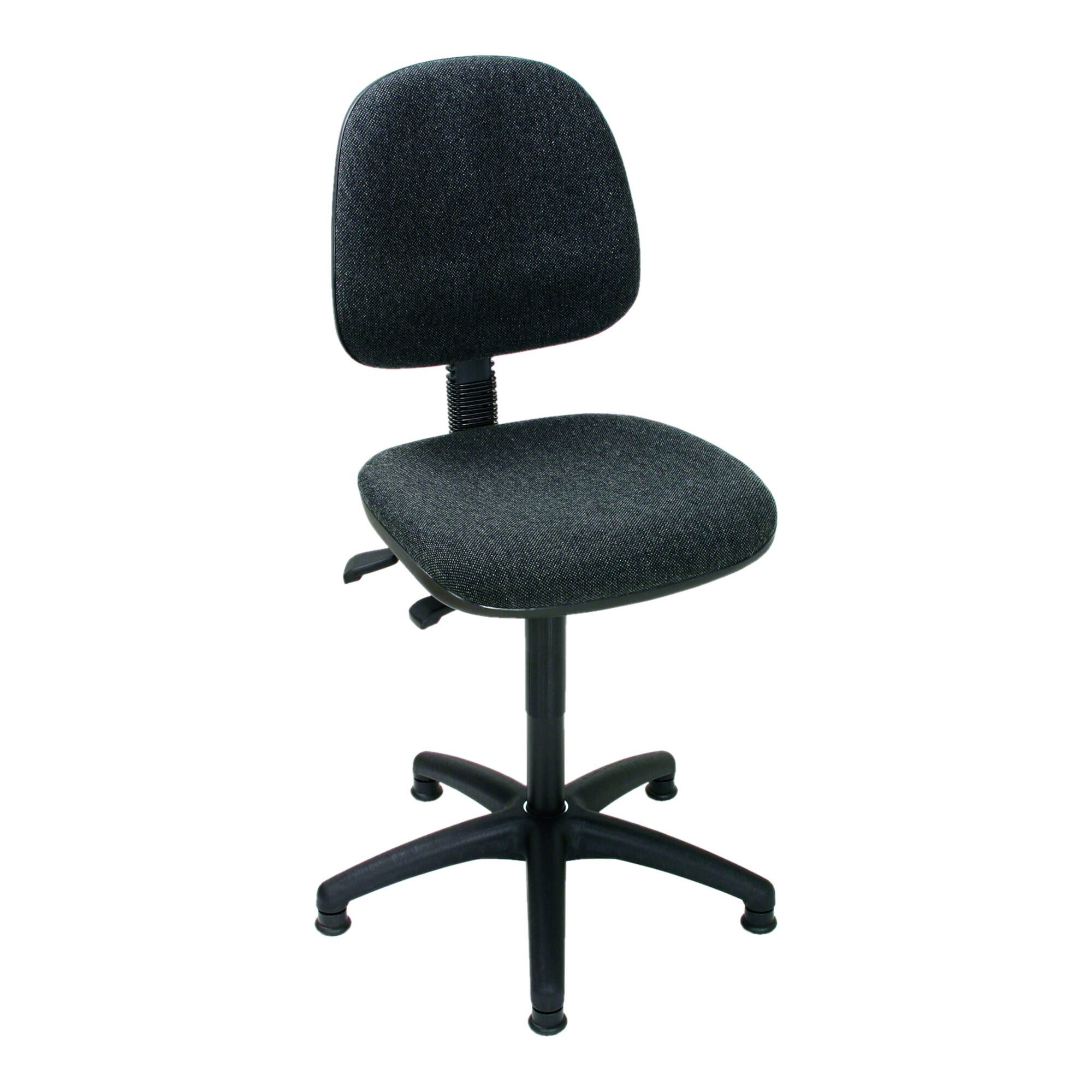 Stier Bürostuhl STIER Arbeitsstuhl mit Gleitern ohne Armlehnen Sitzhöhe 450-640mm Pols