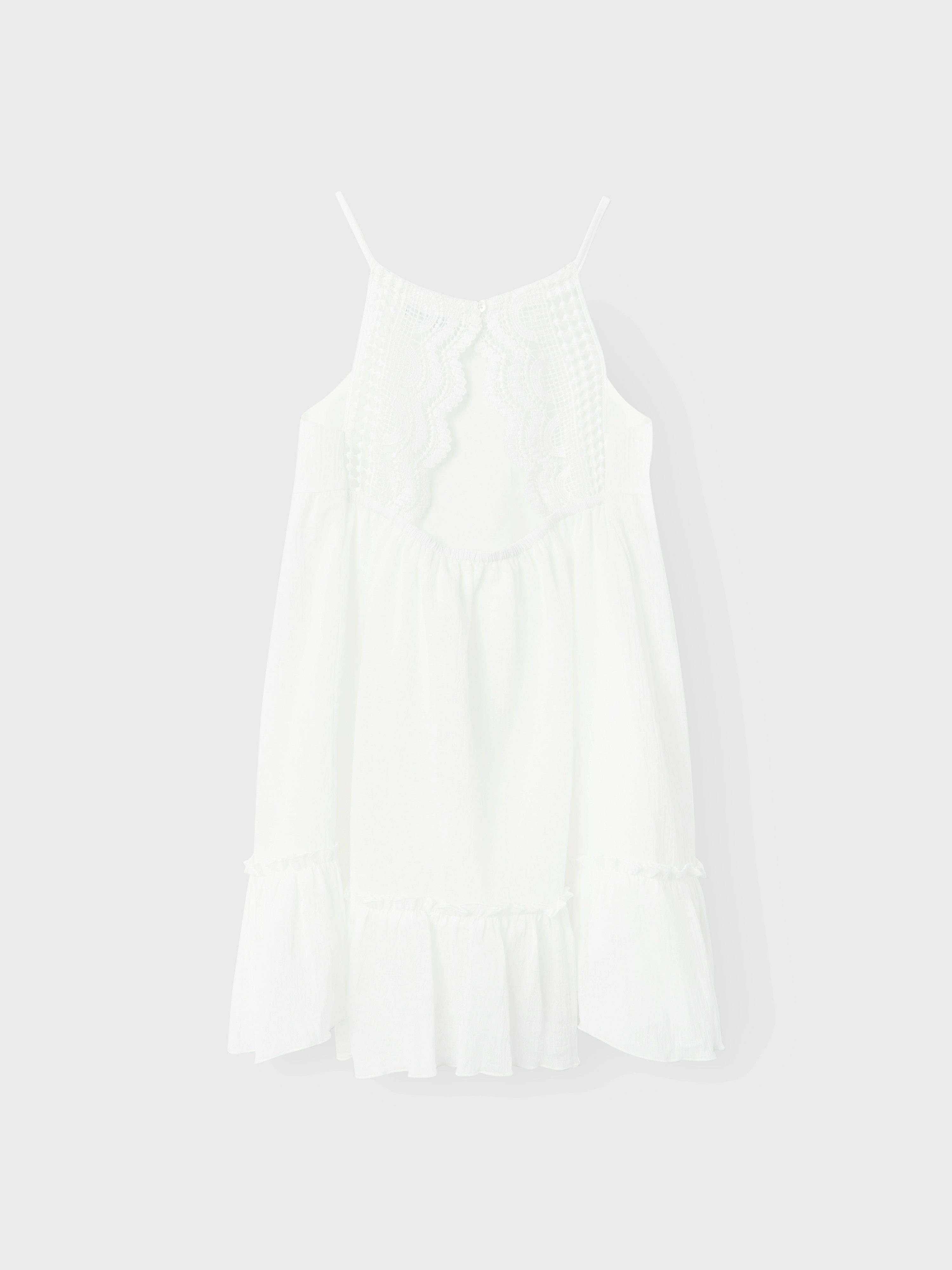 Name It Minikleid NKFFIMIA SL DRESS NOOS Baumwolle Musselin, regular fit