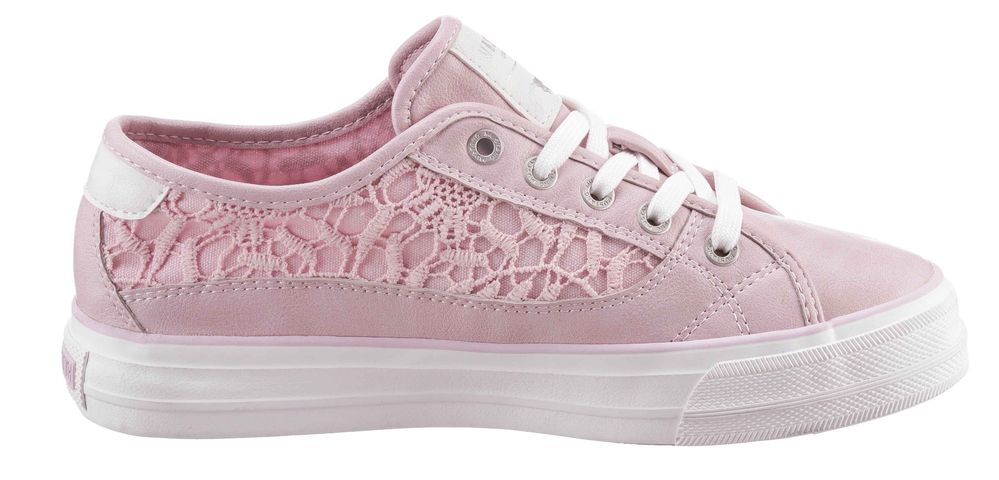 Shoes mit Mustang Sneaker Spitze rosa