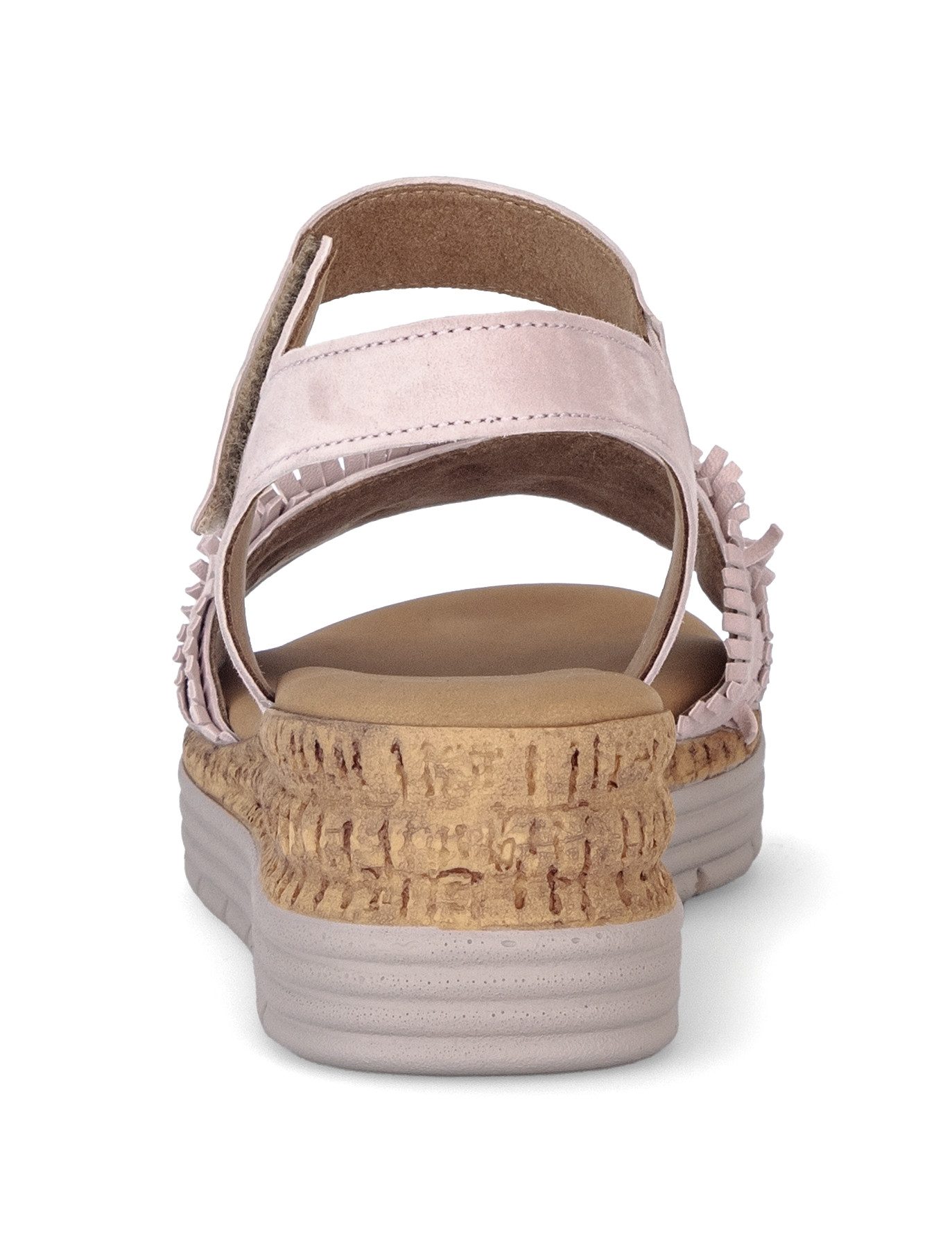 Gabor Genua Keilsandalette Plateau, Sommerschuh mit Klettverschluss, G-Weite