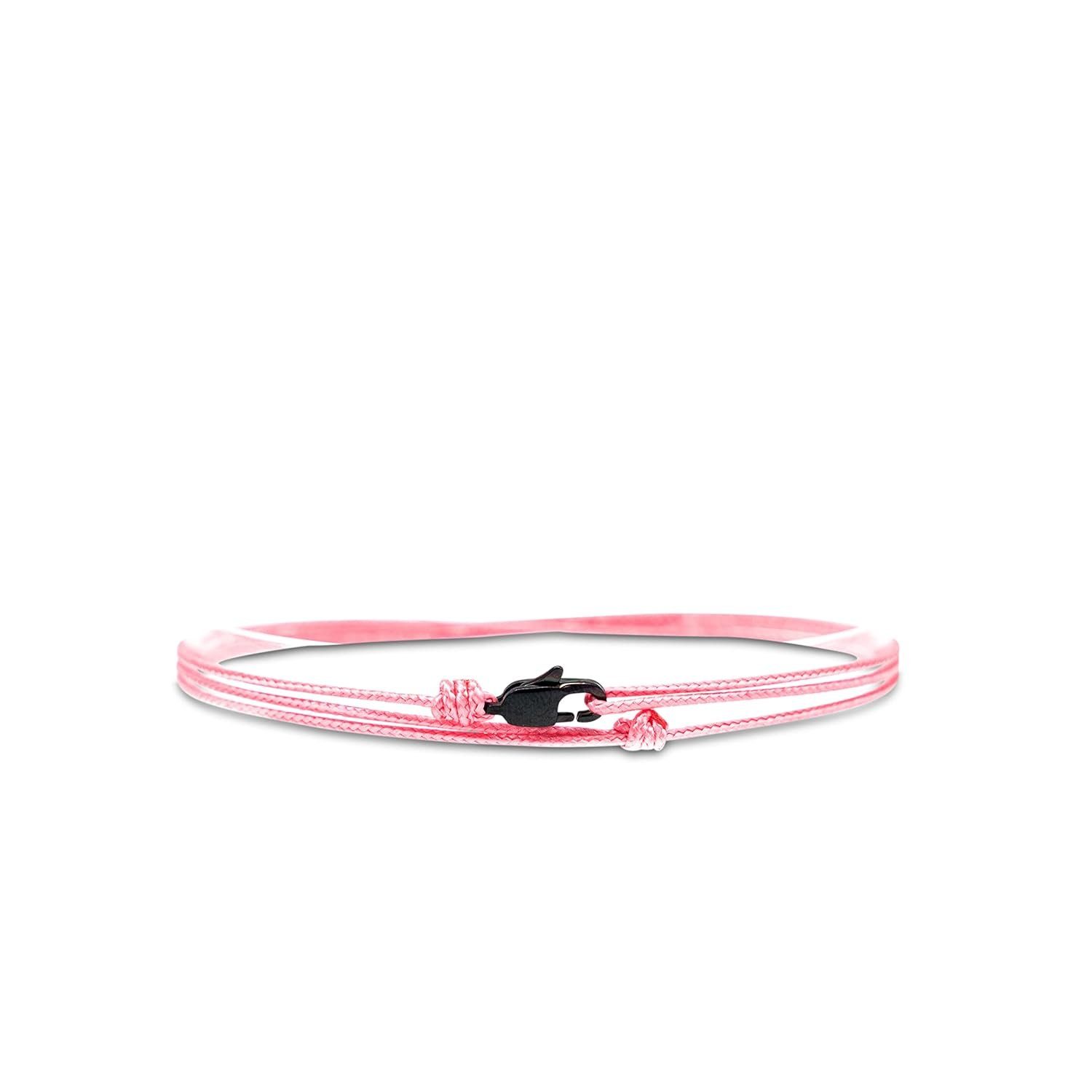Made by Nami Fußkette Dünnes Wickelfußband Strand Festival Surfer-Schmuck, Karabiner-Haken Verschluss 100% Wasserfest Verstellbar