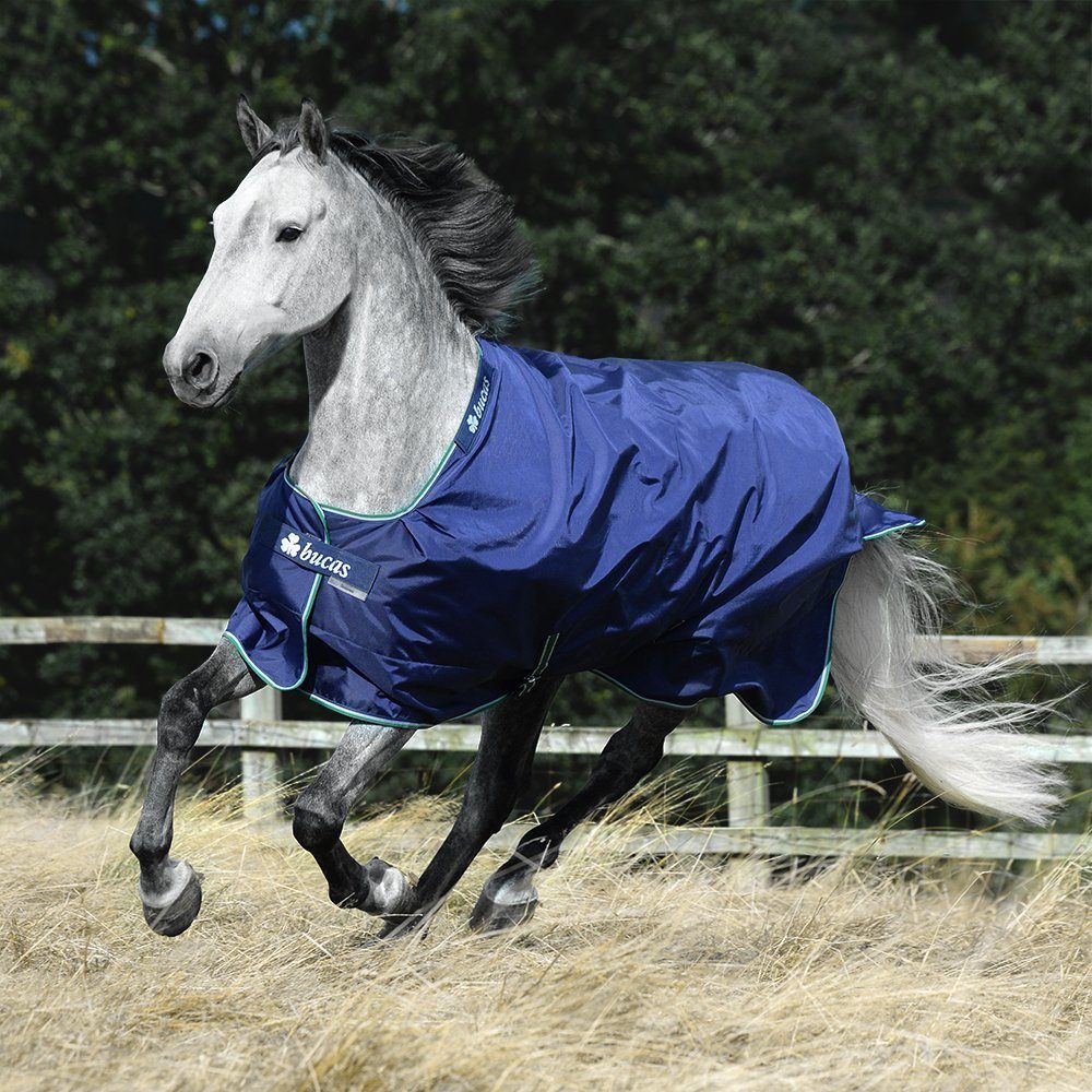 Pferde-Regendecke Bucas Smartex Turnout Rain Classic 0g - blue