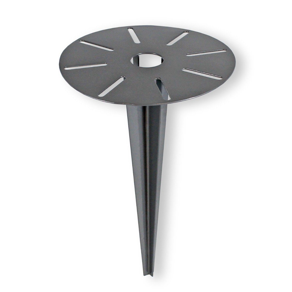 Einschlagbodenhülse & Erdspieß für Garten-Lampen und Garten-Steckdosen Ø 15 cm