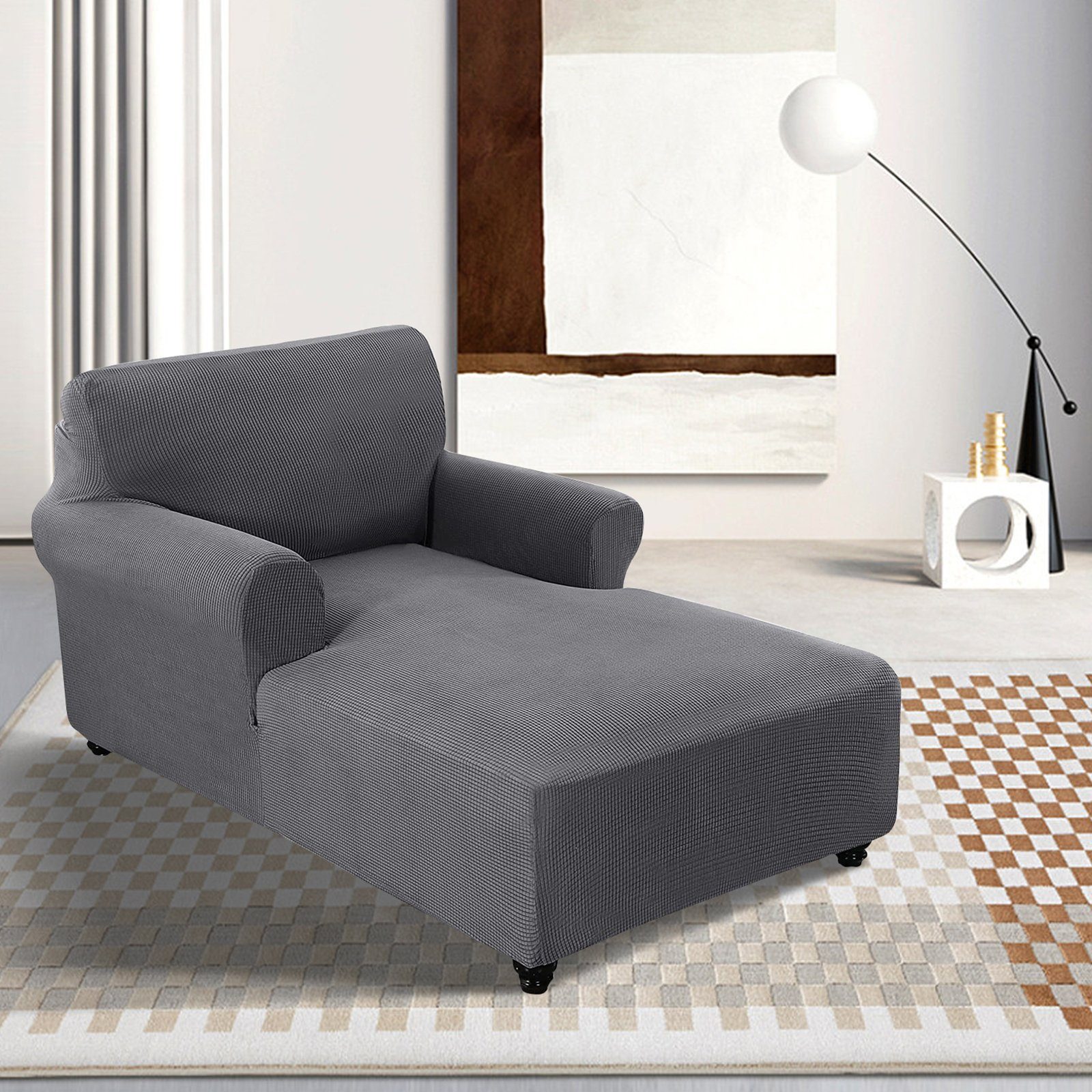 BTTO Sofahusse Stuhlhusse Samt, Stretch, für Arm Chaiselongue Couchüberzug, günstig online kaufen