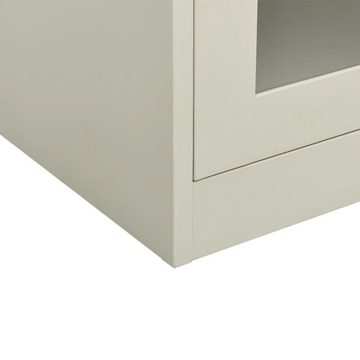 vidaXL Aktenschrank Büroschrank Hellgrau 90x40x70 cm Stahl (1-St)