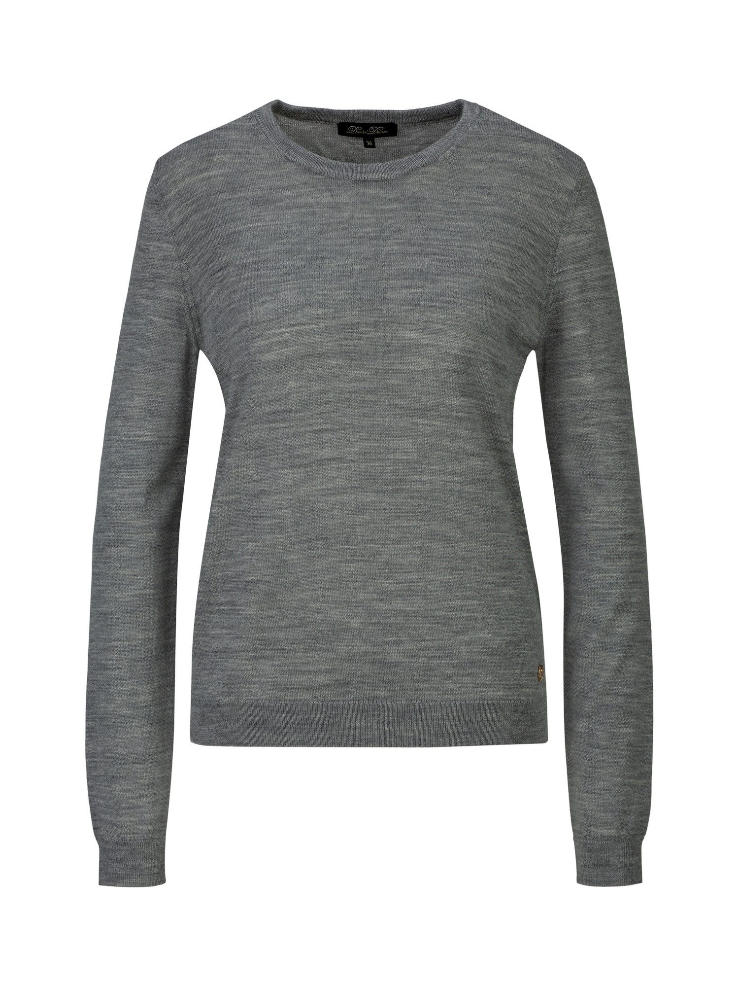 Dine ´n´ Dance Strickpullover Cynthia aus 100 % Merinowolle, Rundhals und Langarm