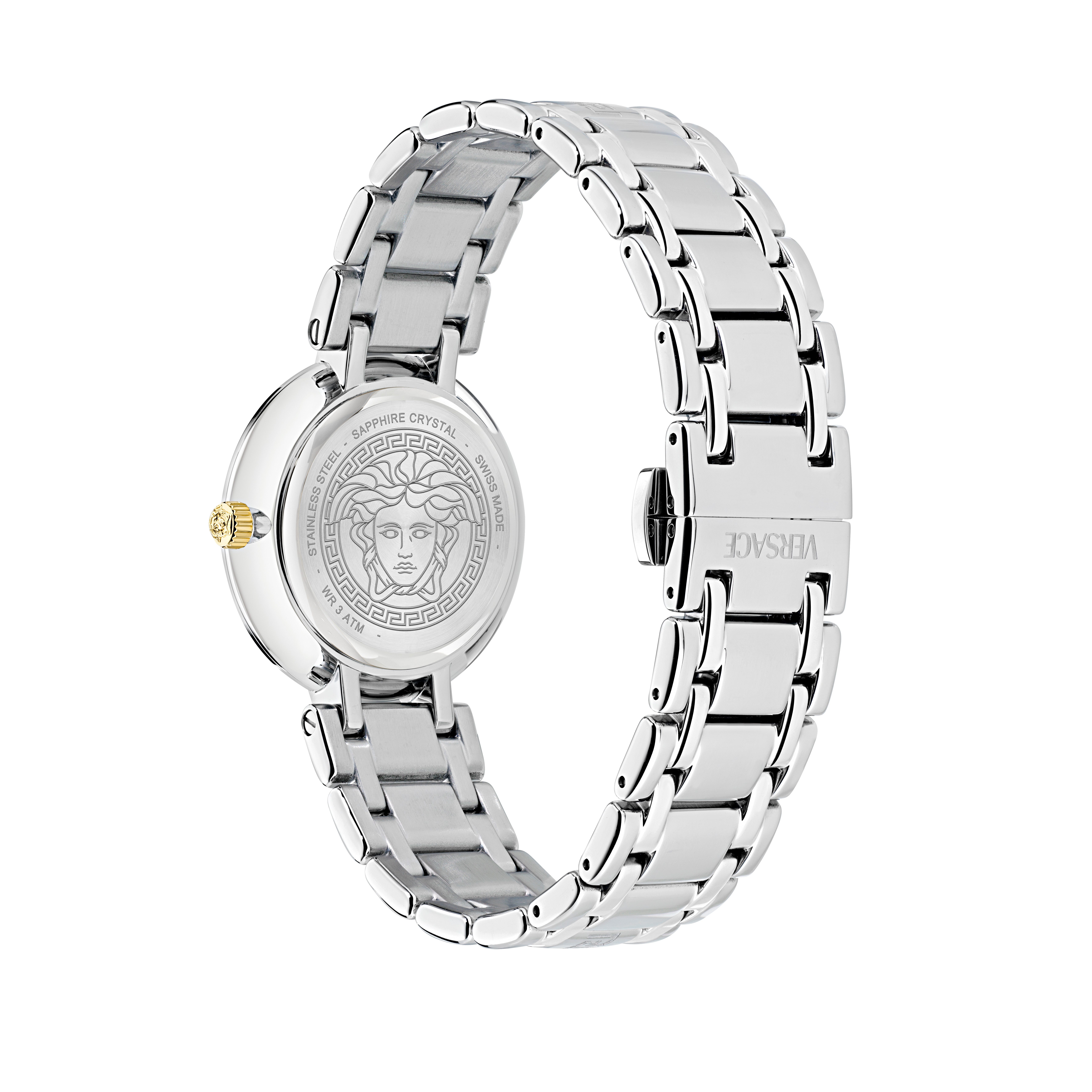 Versace Quarzuhr ANTLIA VE0P00325, Armbanduhr, Damenuhr, Swiss Made, Edelstahlarmband, analog