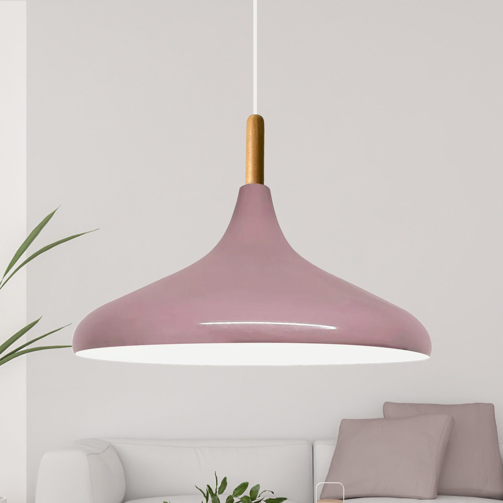 Bamyum Pendelleuchte Bamyum Pendelleuchte I Champion I Ø35 cm Holz-Metall E27 Moderne Lampe, ohne Leuchtmittel