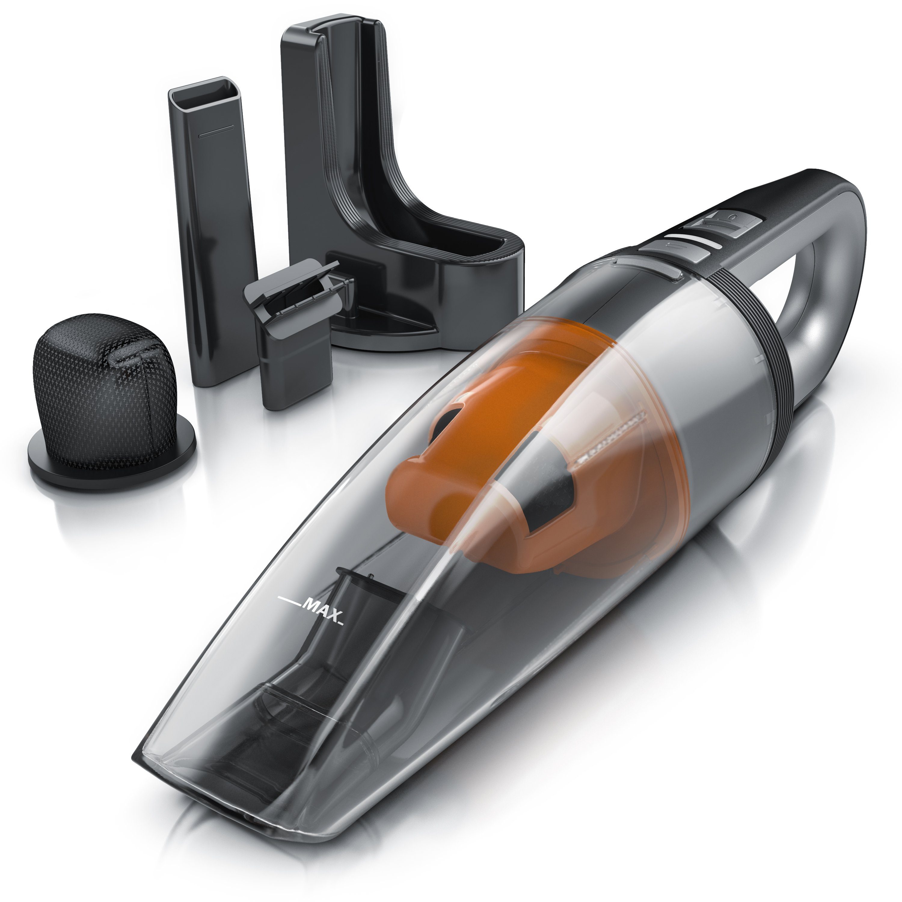 Brandson Akku-Handstaubsauger, 70 W, beutellos, Akkustaubsauger Nass & Trocken / 400 ml & 120 ml Kapazität