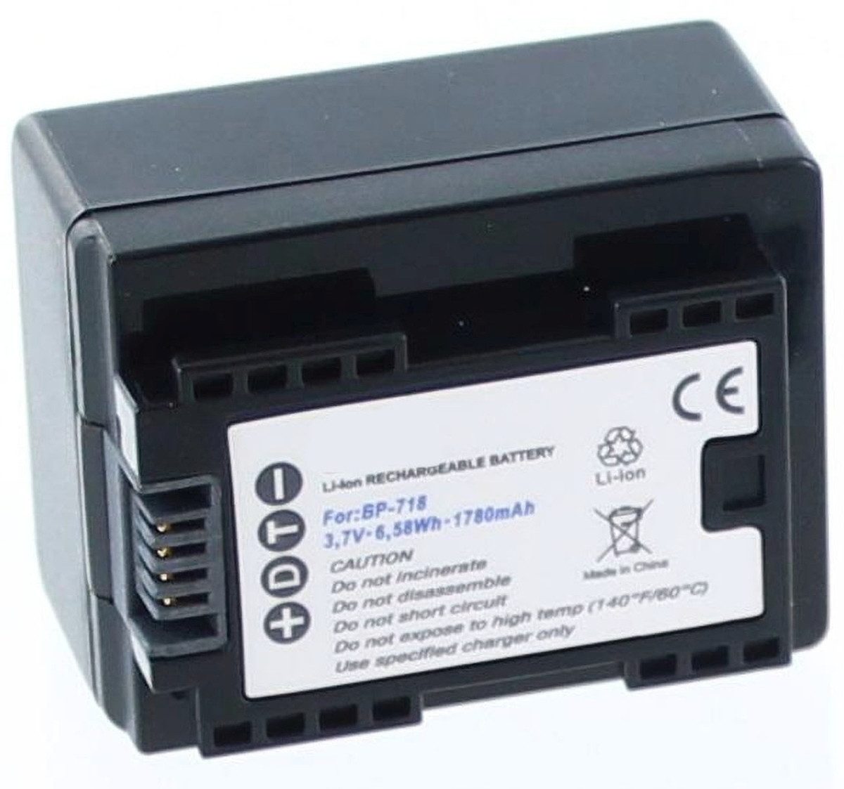 AGI Akku für Canon LEGRIA HF R606 Li-Ion 3,6 Volt 1600 mAh schwarz Kamera-Akku 1600 mAh (3.6 V)