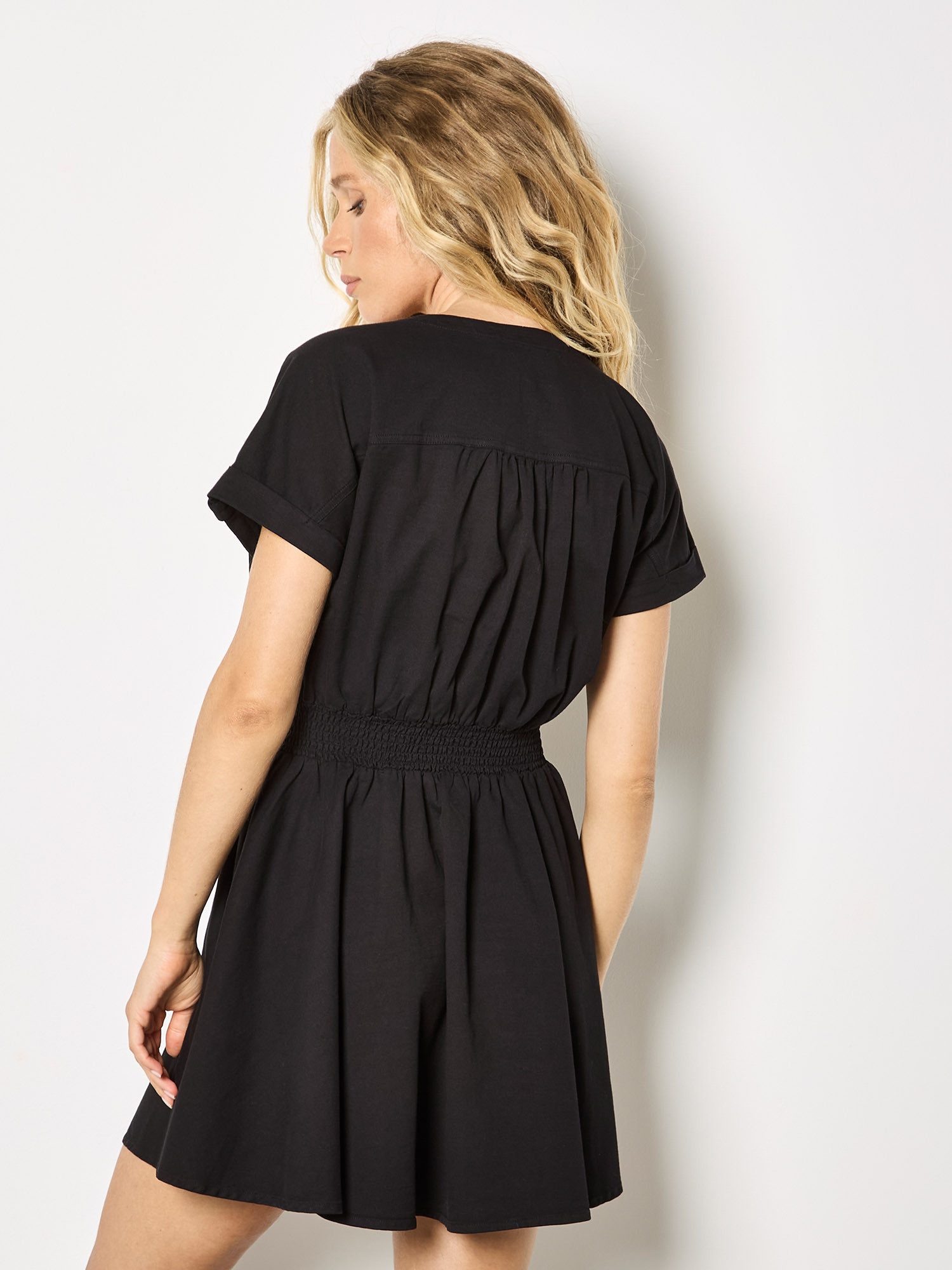 Apricot Minikleid Minikleid mit Reißverschlussdetail