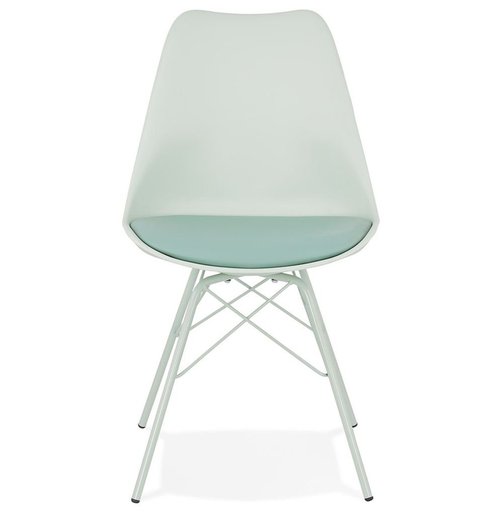 Esszimmerstuhl 55 45 PATRIZIA Plastic Stuhl DESIGN Polym Hellgrün x KADIMA