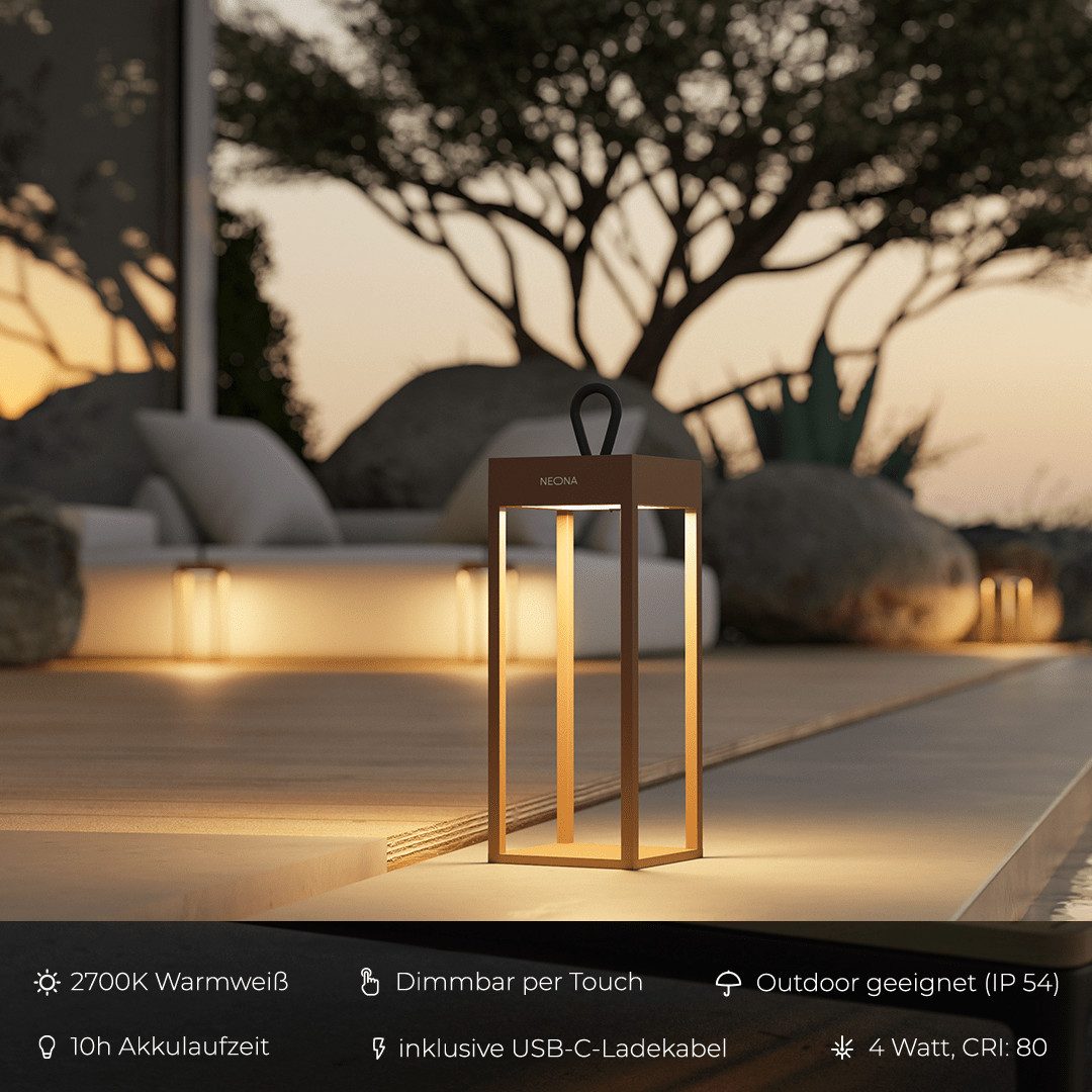 Neona LED Tischleuchte Nero, LED fest integriert, Warmweiß günstig online kaufen