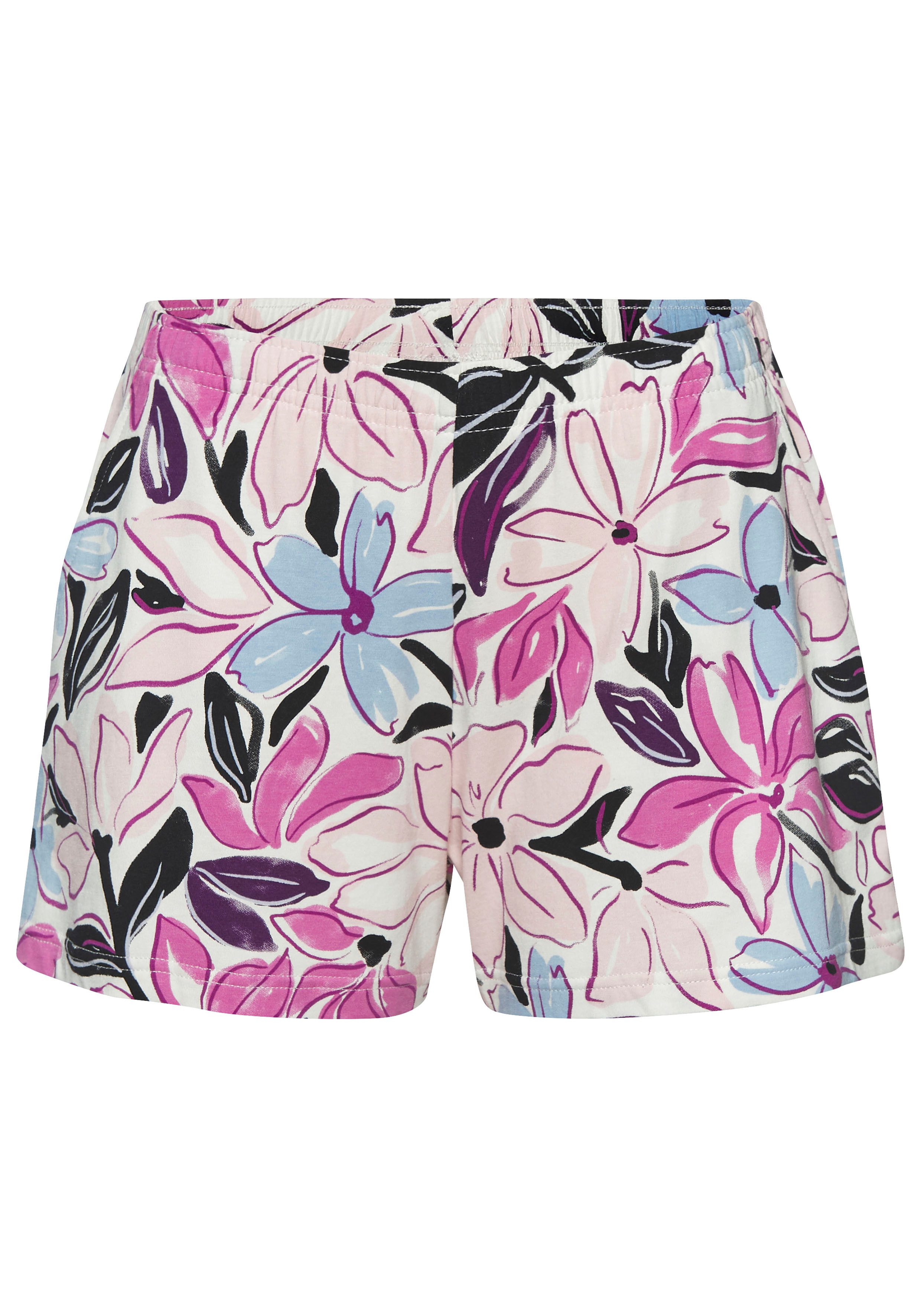 LASCANA Shorty (Set, 2 tlg) mit schönem Blumendruck