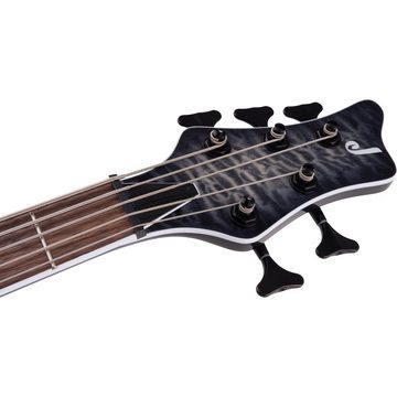 Jackson E-Bass, E-Bässe, 5-Saiter E-Bässe, X Series Spectra Bass SBXQ V Transparent Black Burst - E-Bass