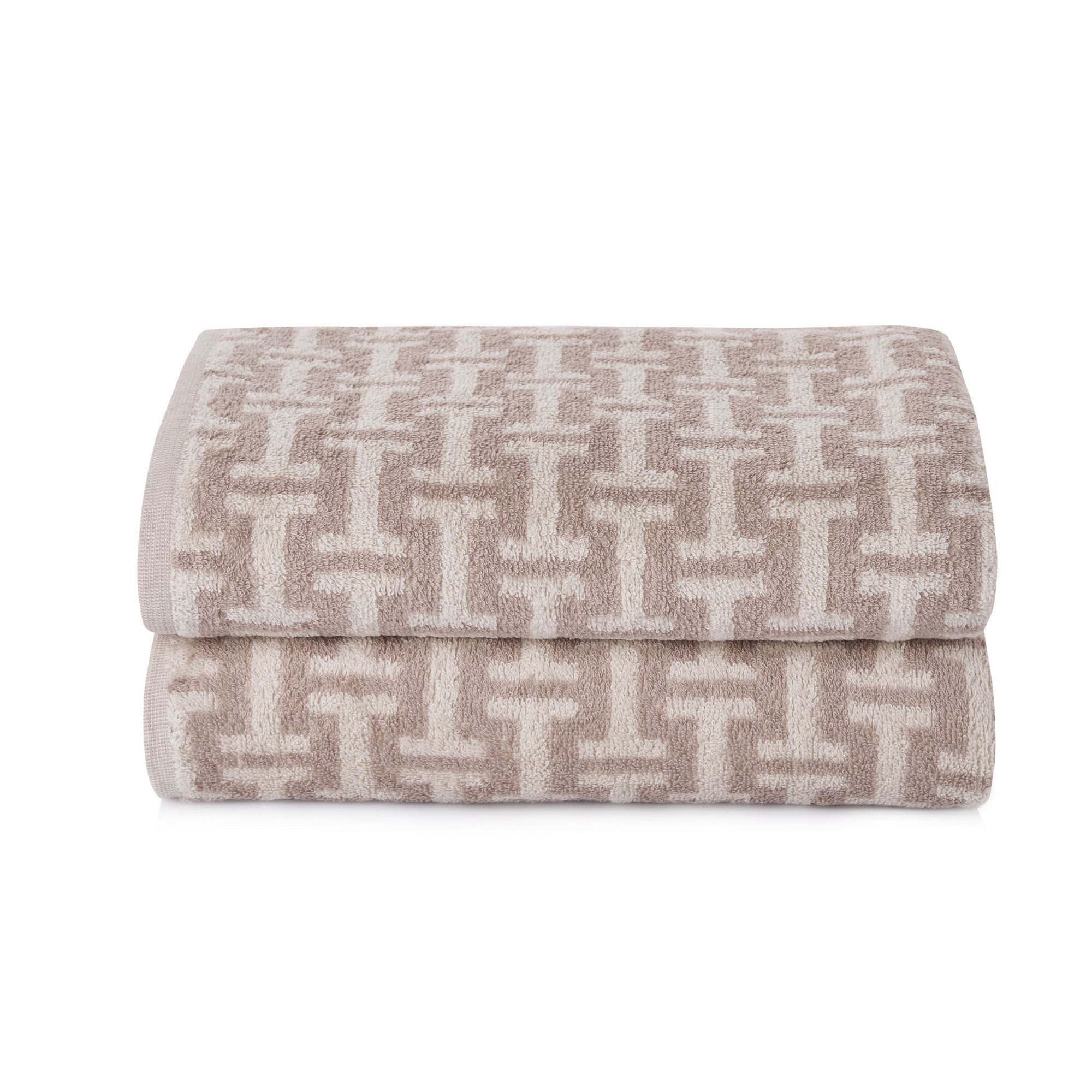 L'Essentiel Maison Badetücher Whitney, Walkfrottier (Set, 2-St), 2-teiliges Set, 100 % Baumwolle, 400 g/m², 70 x 140 cm