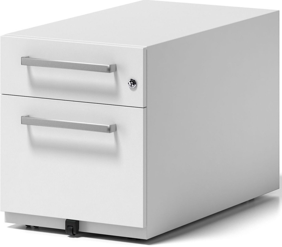 Bisley Container Rollcontainer Note Griff 1 Schublade 1 HR-Schublade verkehrsweiß