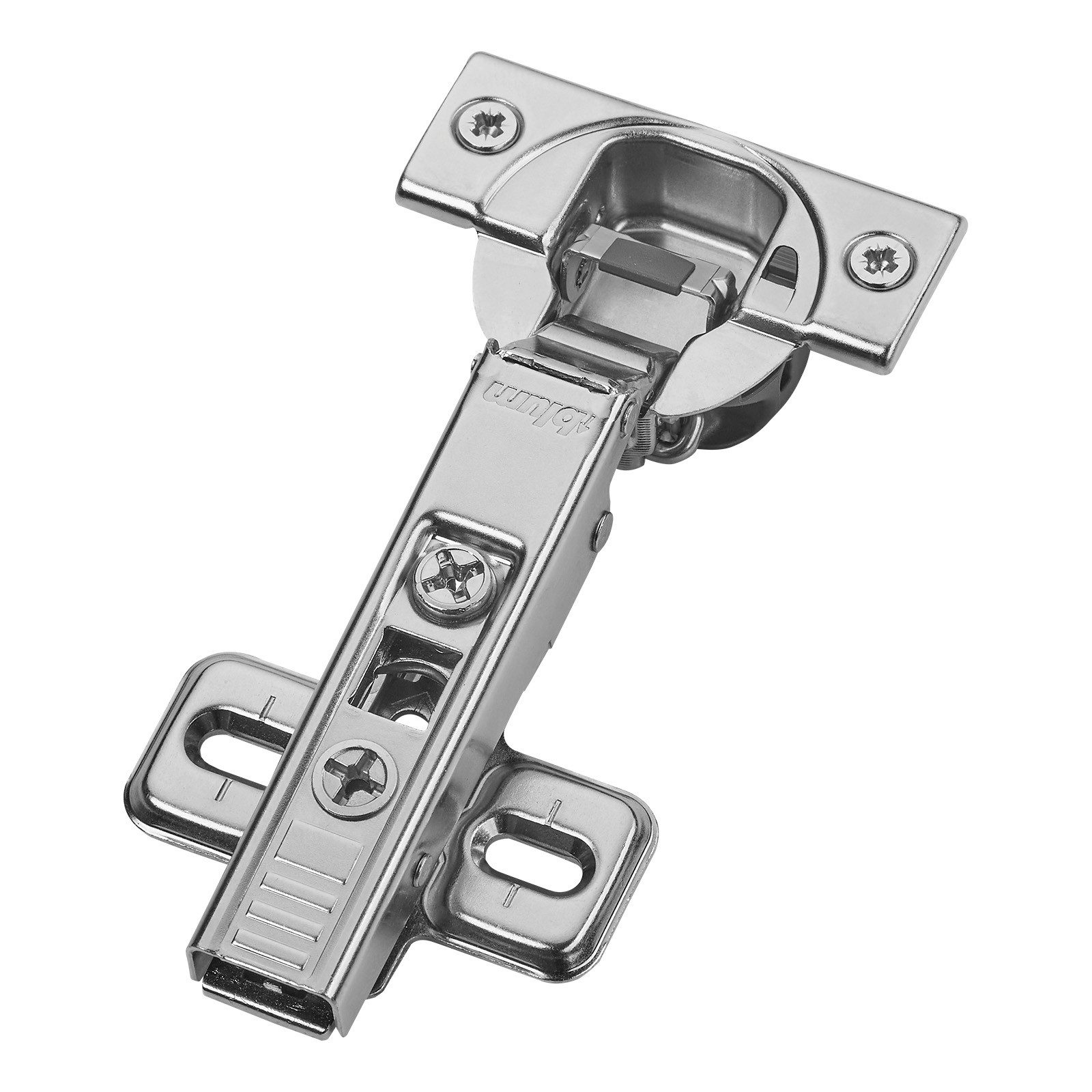 blum Möbelbeschlag Topfband Schrankscharnier 110° 71B3580 Eckanschlag SoftClose (1 St), 3D-Verstellung, inkl. Montageplatte 173L6100